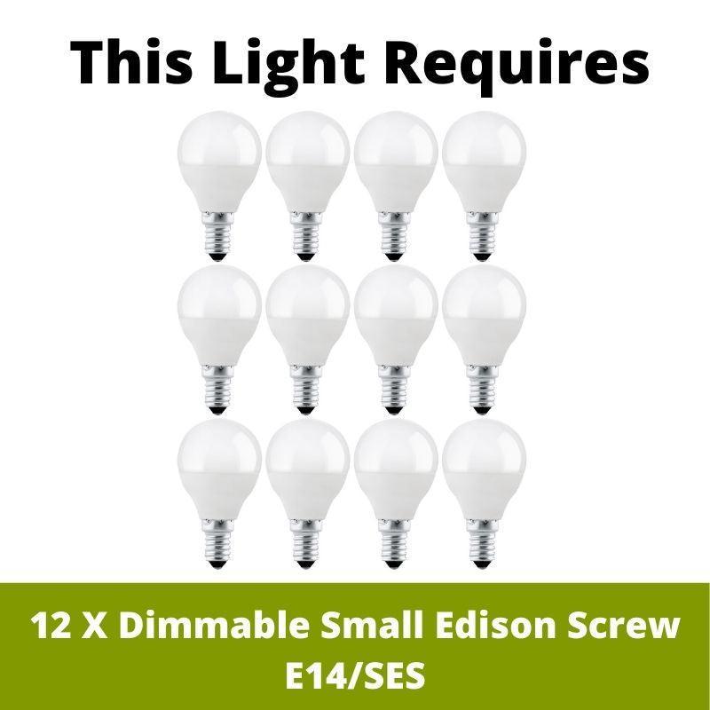 Oksaana brass chandelier 63521 bulbs