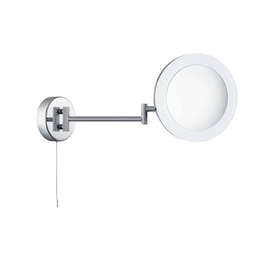 bathroom mirror chrome magnification shaving mirror pull switch