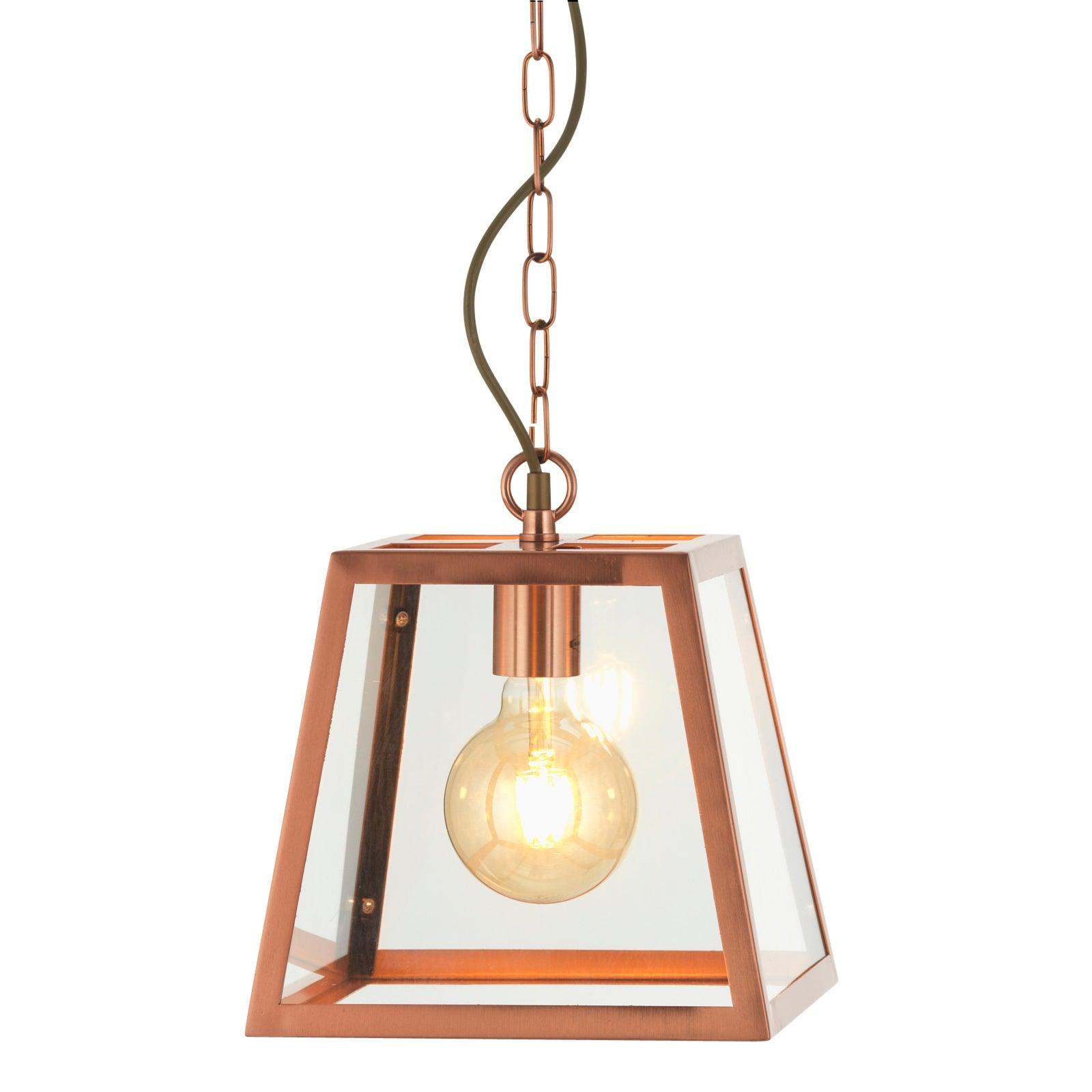 Oaks Lighting Riga I Light Copper Ceiling Pendant-Ceiling Pendant Lights-Oaks Lighting-1-Tiffany Lighting Direct