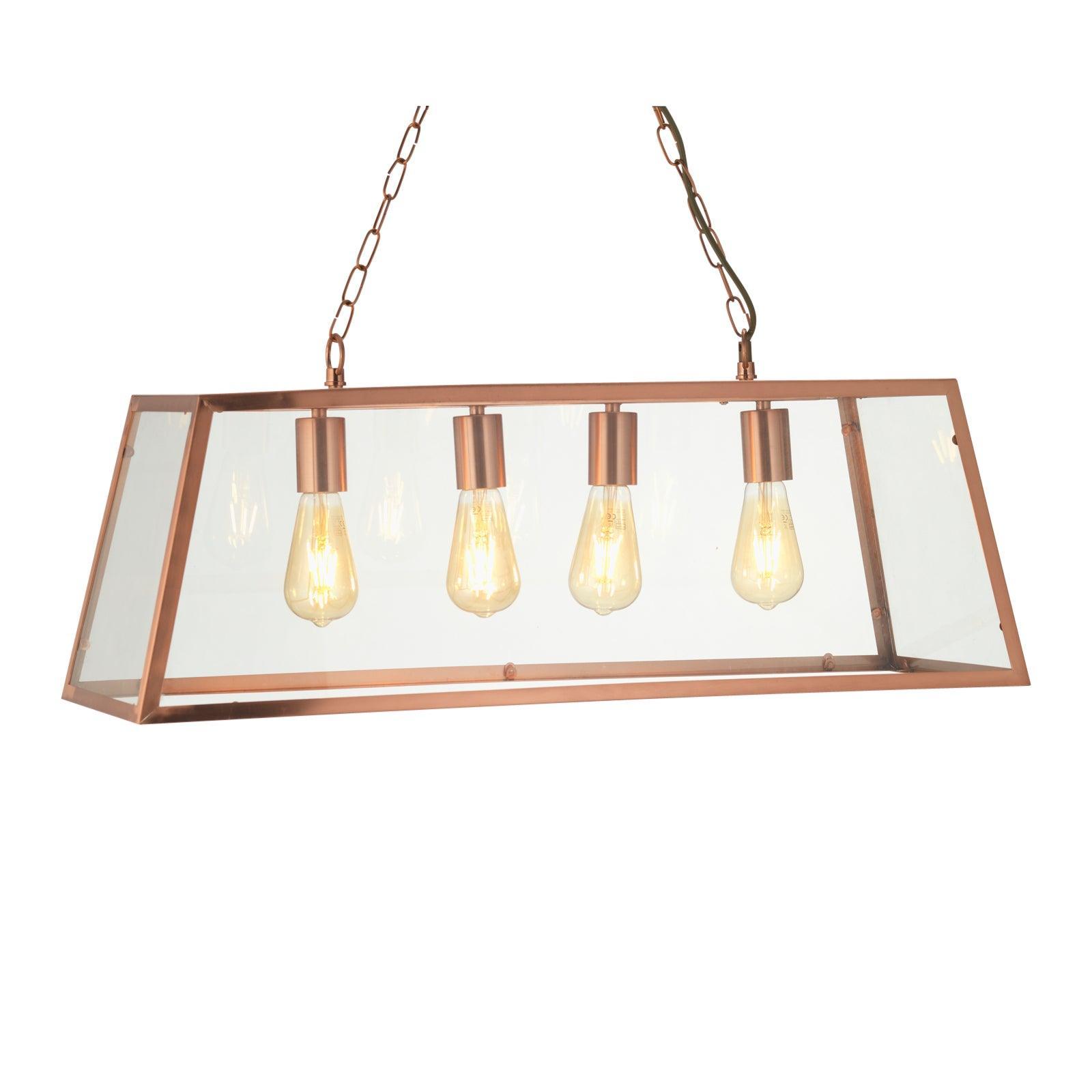 Oaks Lighting Riga 4 Light Copper Ceiling Pendant-Ceiling Pendant Lights-Oaks Lighting-1-Tiffany Lighting Direct