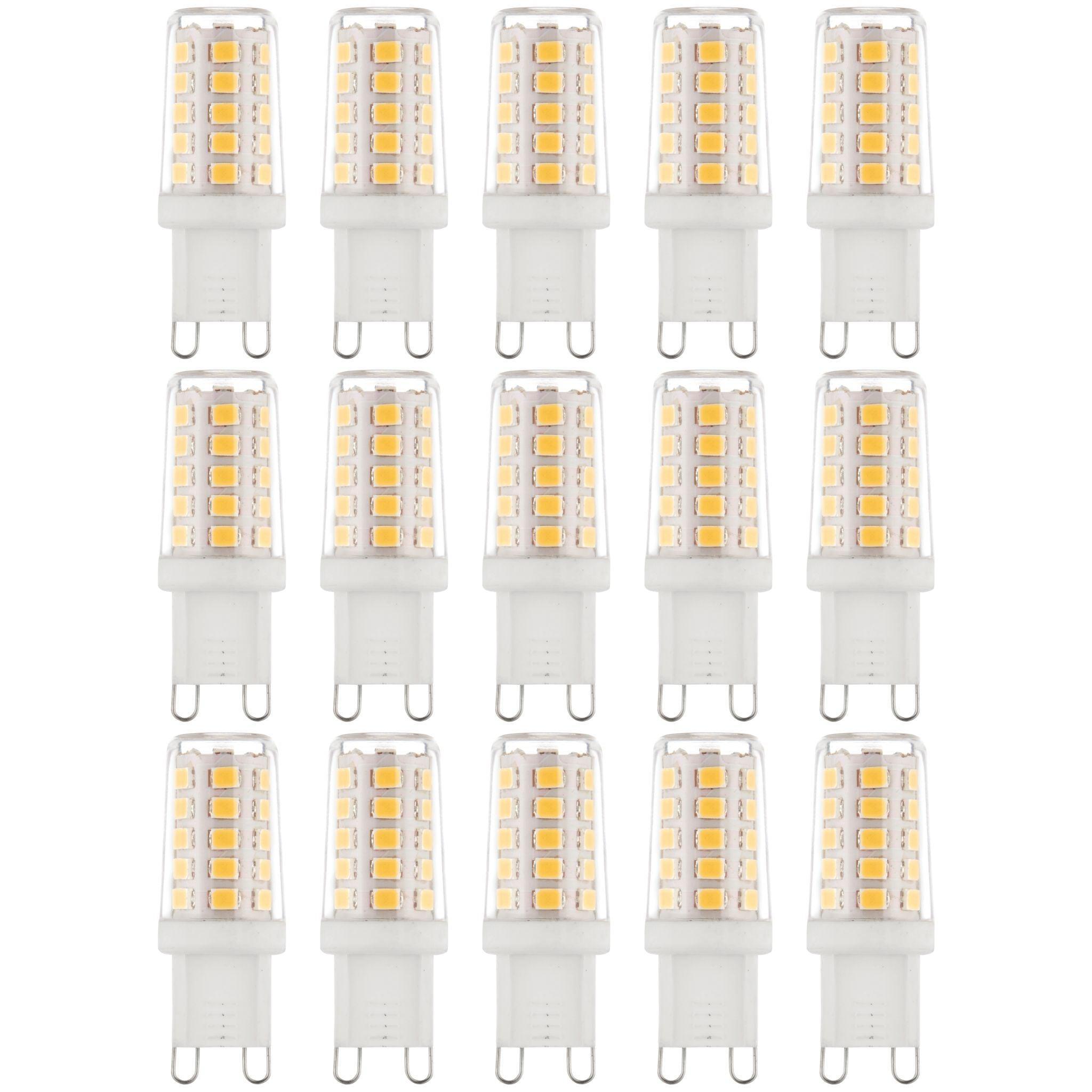 15 x G9 LED Non-Dimmable Light Bulb 2.3W Warm White