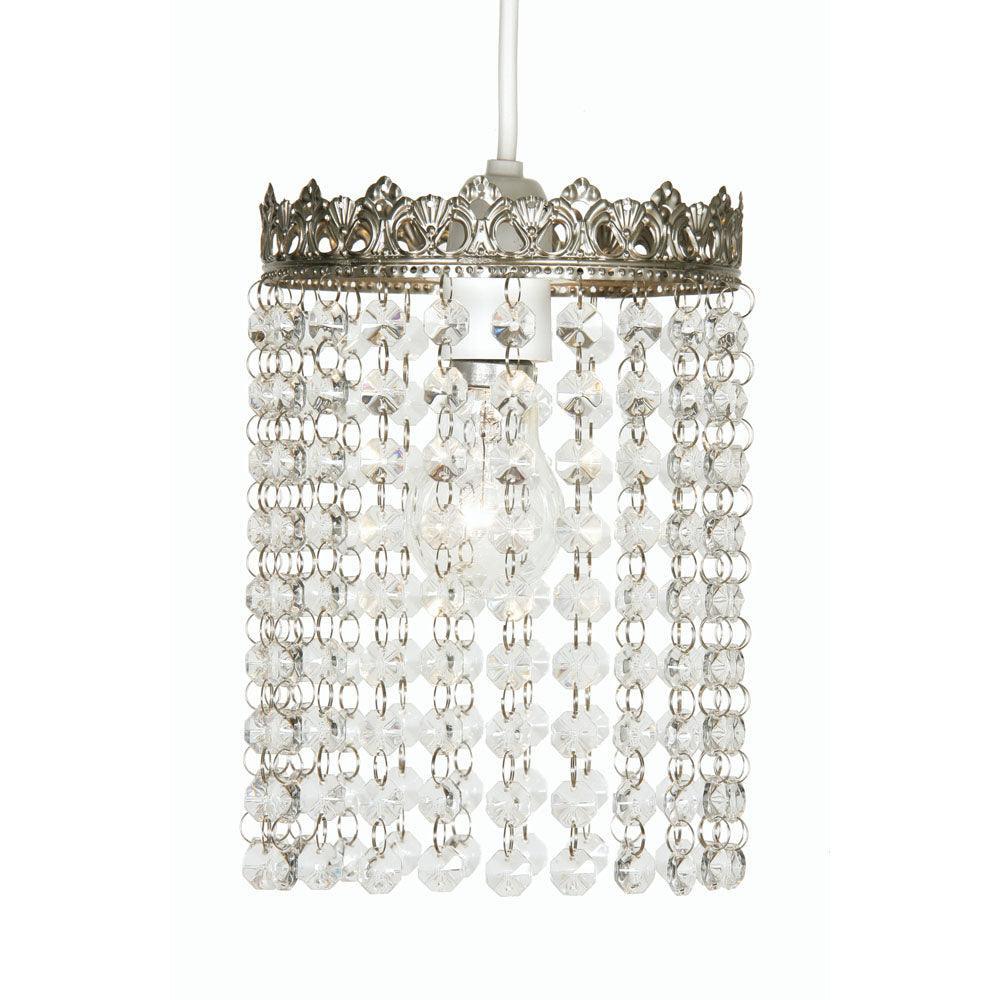ekon beaded satin nickel non electric pendant