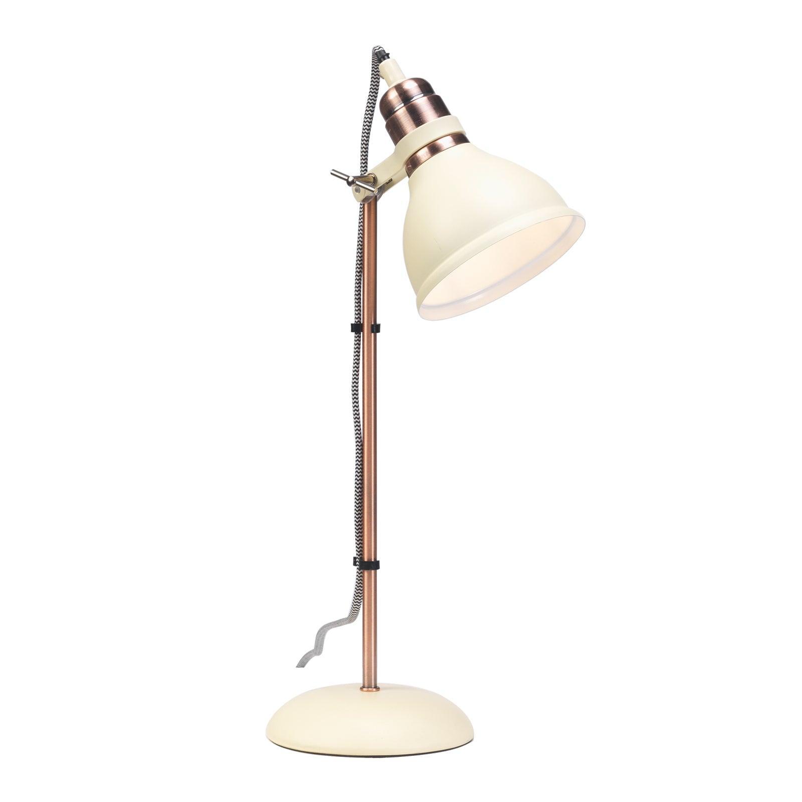 amka cream copper desk light