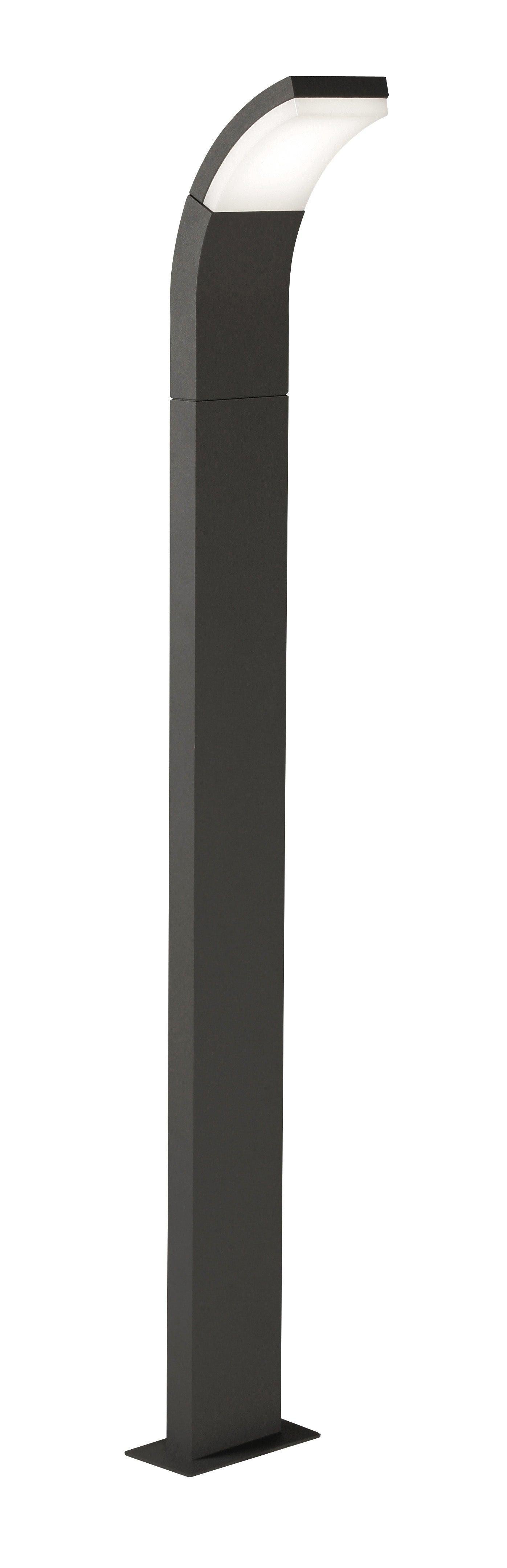 kroz led grey exterior mini post ip54