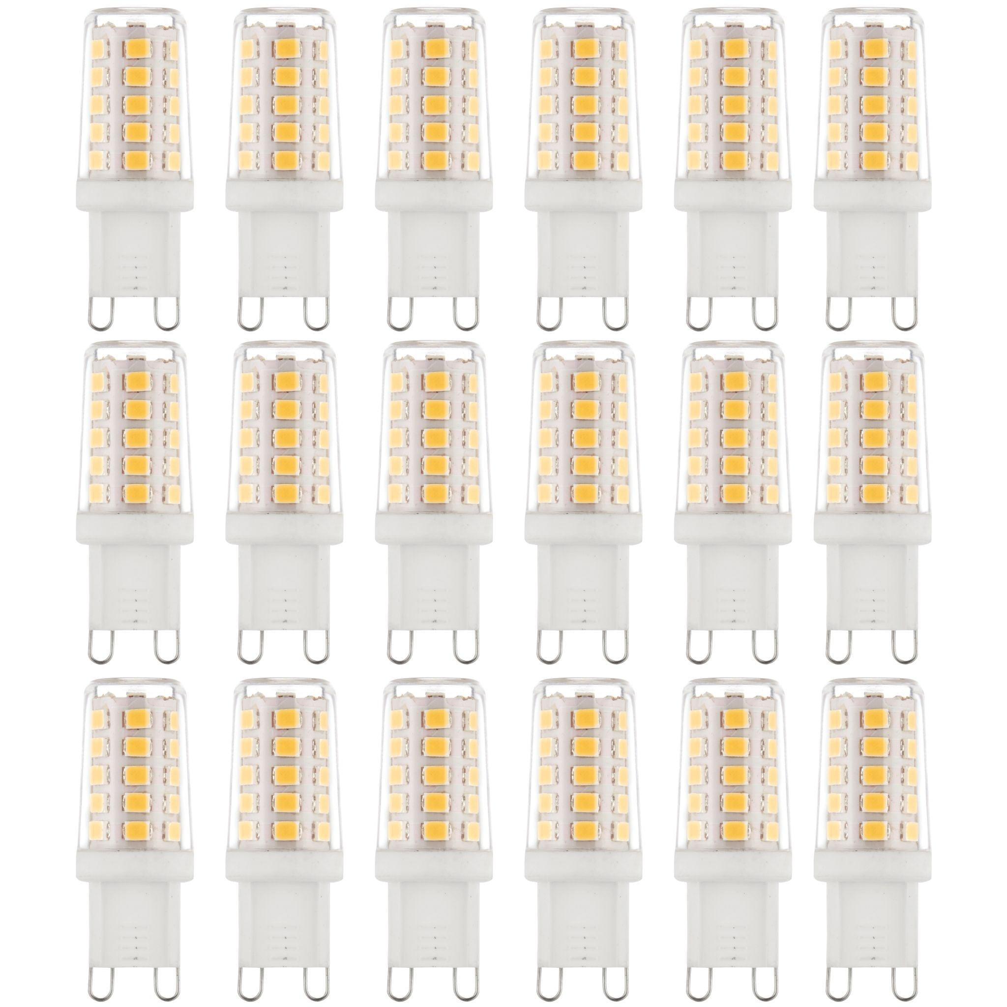 18 x G9 LED Non-Dimmable Light Bulb 2.3W Warm White
