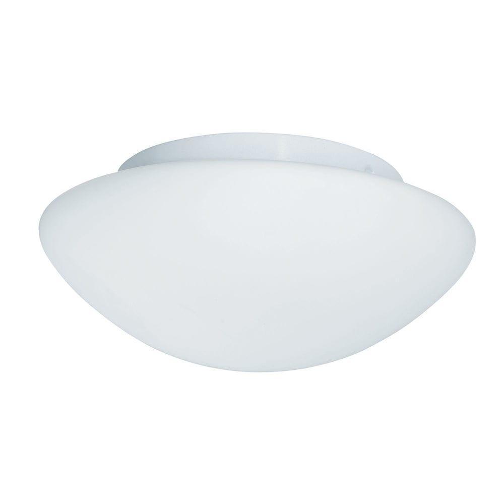 Tokyo Bathroom White Opal Glass Ceiling Flush Searchlight Living Room Image 1