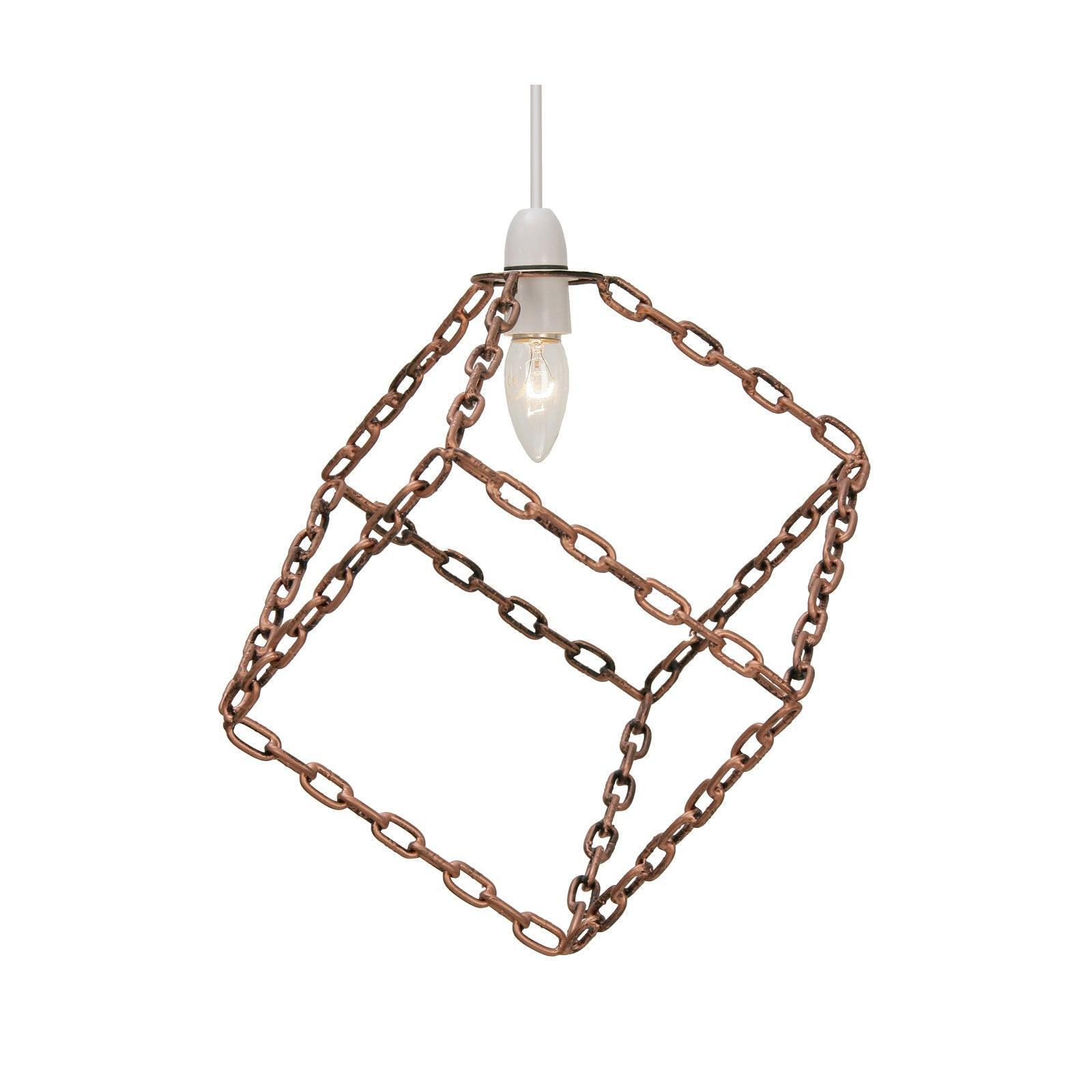koro non electric copper chain ceiling pendant