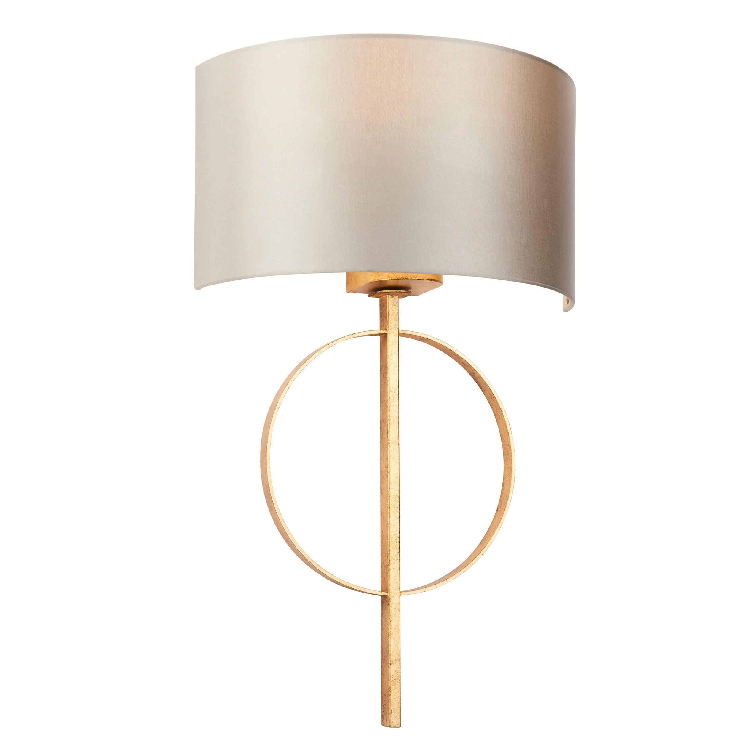 norfolk gold wall light with mink half shade kitchen lighting image