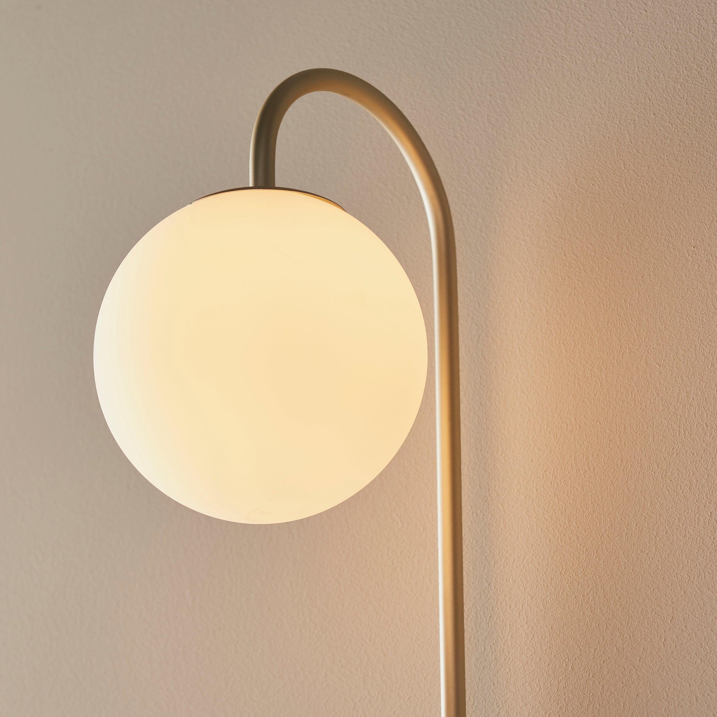 southall plug in champagne wall light with opal glass shade kitchen lighting image