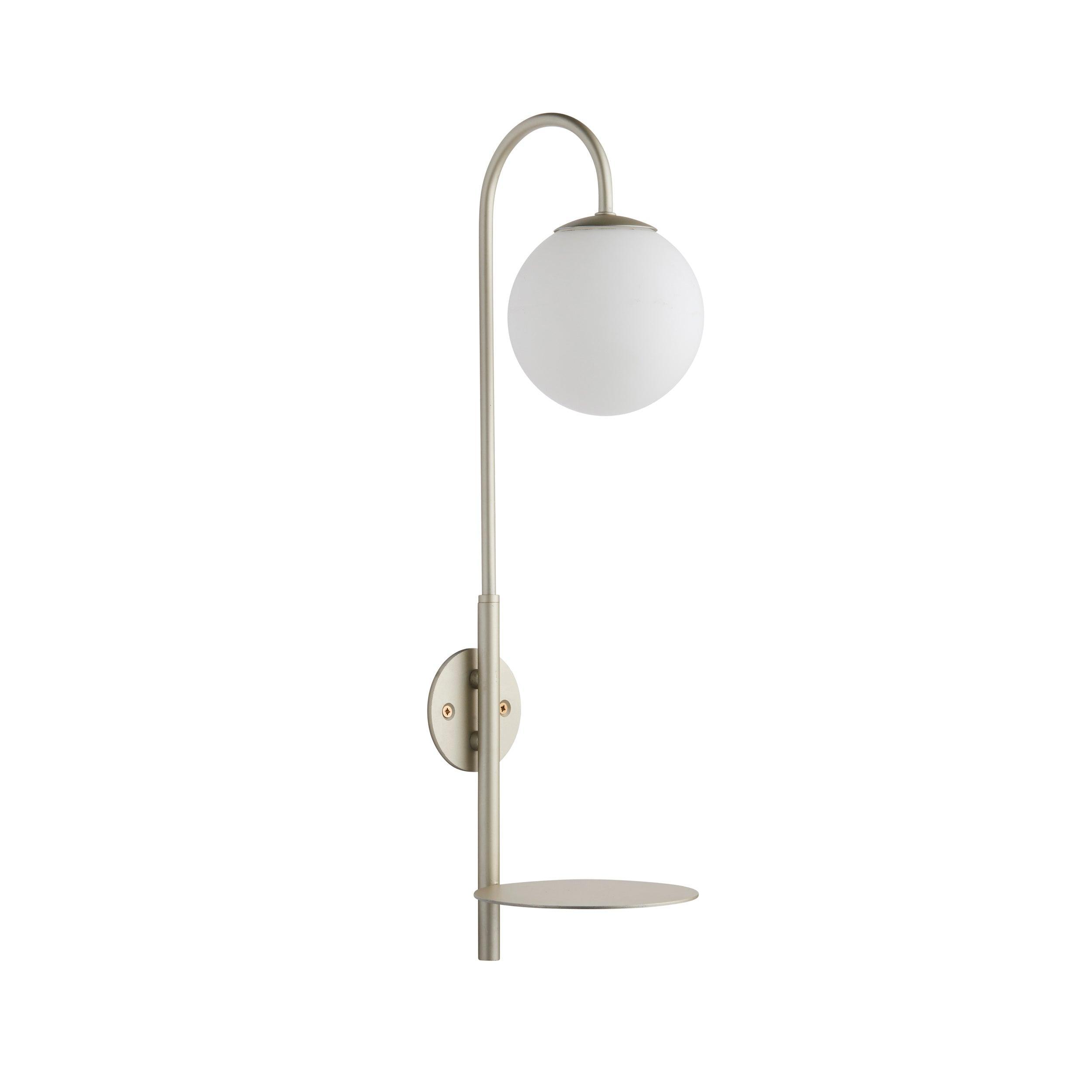 southall plug in champagne wall light with opal glass shade Hallway Lighting Image