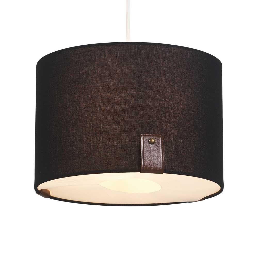 logan non electric 12 black drum ceiling pendant