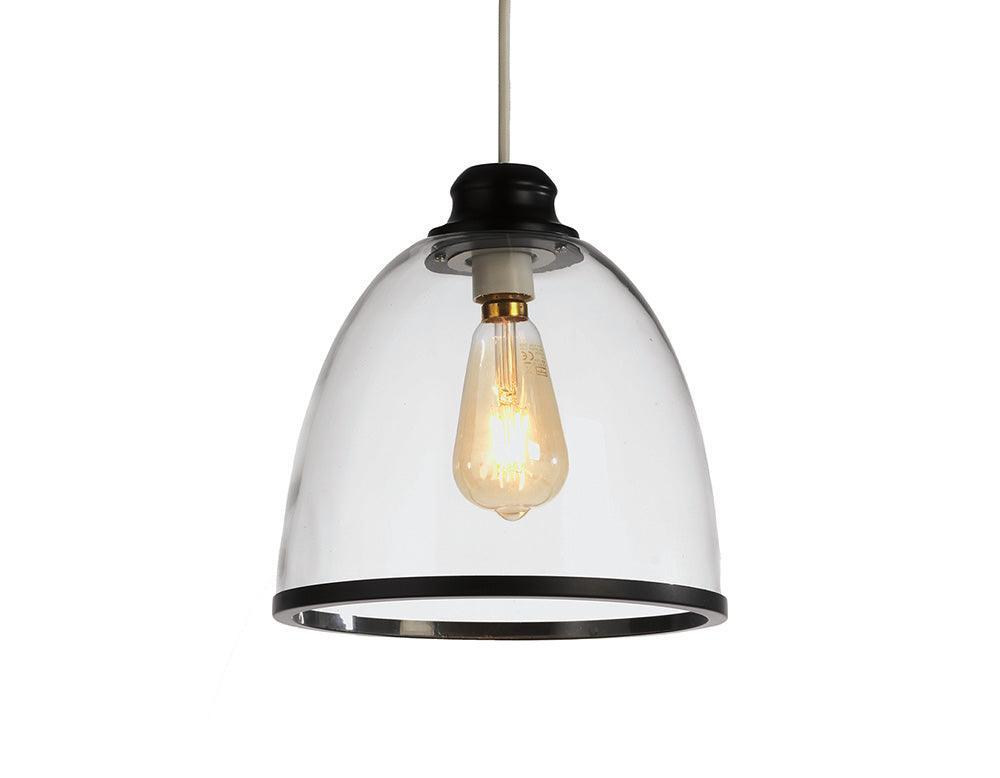 kasama non electric matt black glass pendant