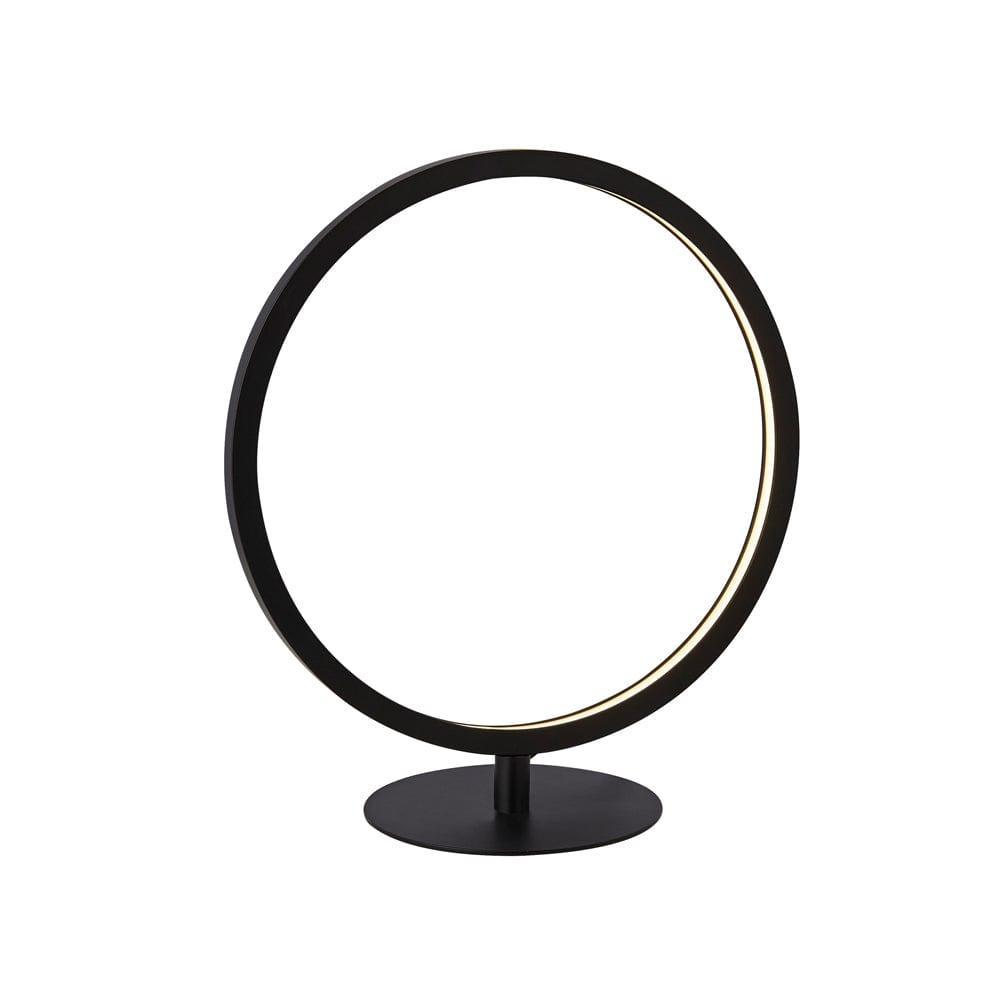 Cirque 1 Light LED Black Ring Table Lamp - Searchlight 1