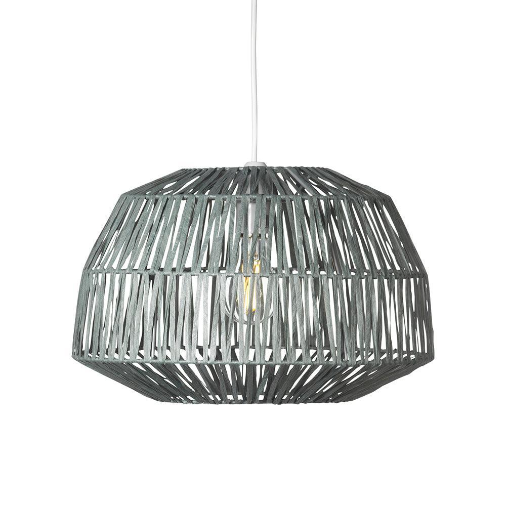 reims non electric paper grey string shade