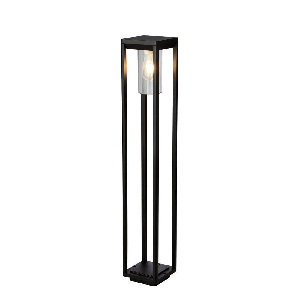 atlanta 1 light black outdoor post 90cm 28731 450