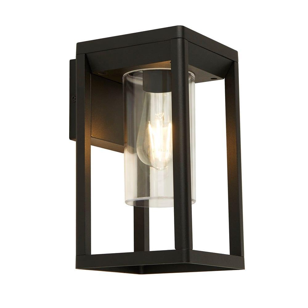 atlanta 1 light outdoor black wall light black 28731bk