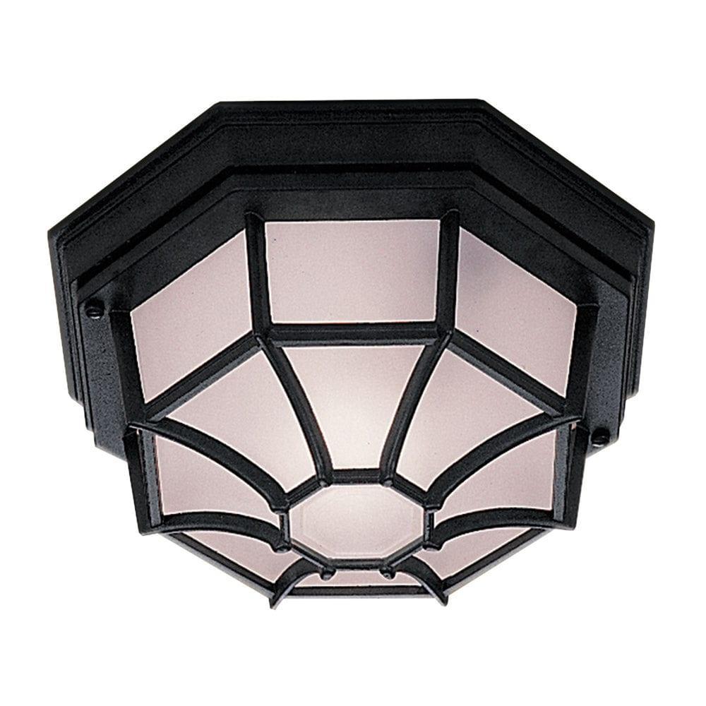 vermont outdoor porch black flush ceiling light