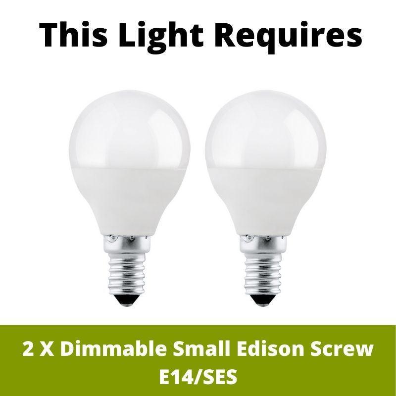 hudson antique brass clear crystal glass 2lt wall light 70559 LED Lamp Bulb Guide