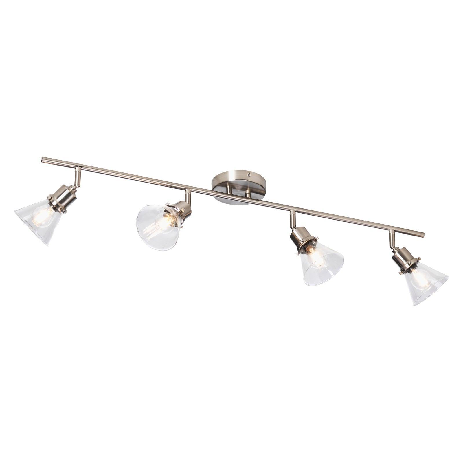 torne 4 bar chrome glass spot light adjustable head