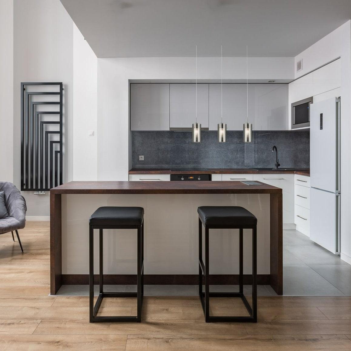 Duo 2 - 3 Light Bar Pendant Smokey/Frosted Glass Shades-Ceiling Pendant Lights-5-Tiffany Lighting Direct