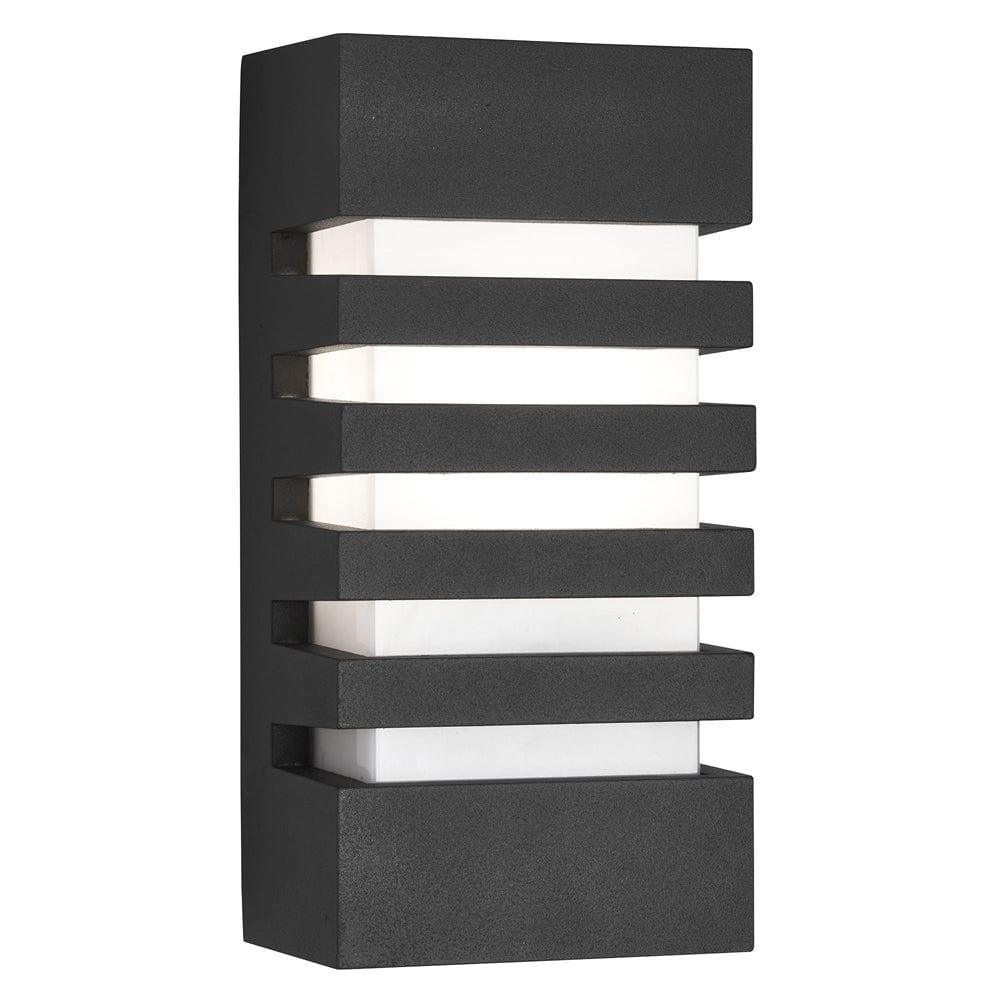 led grey outdoor porch grilled wall light