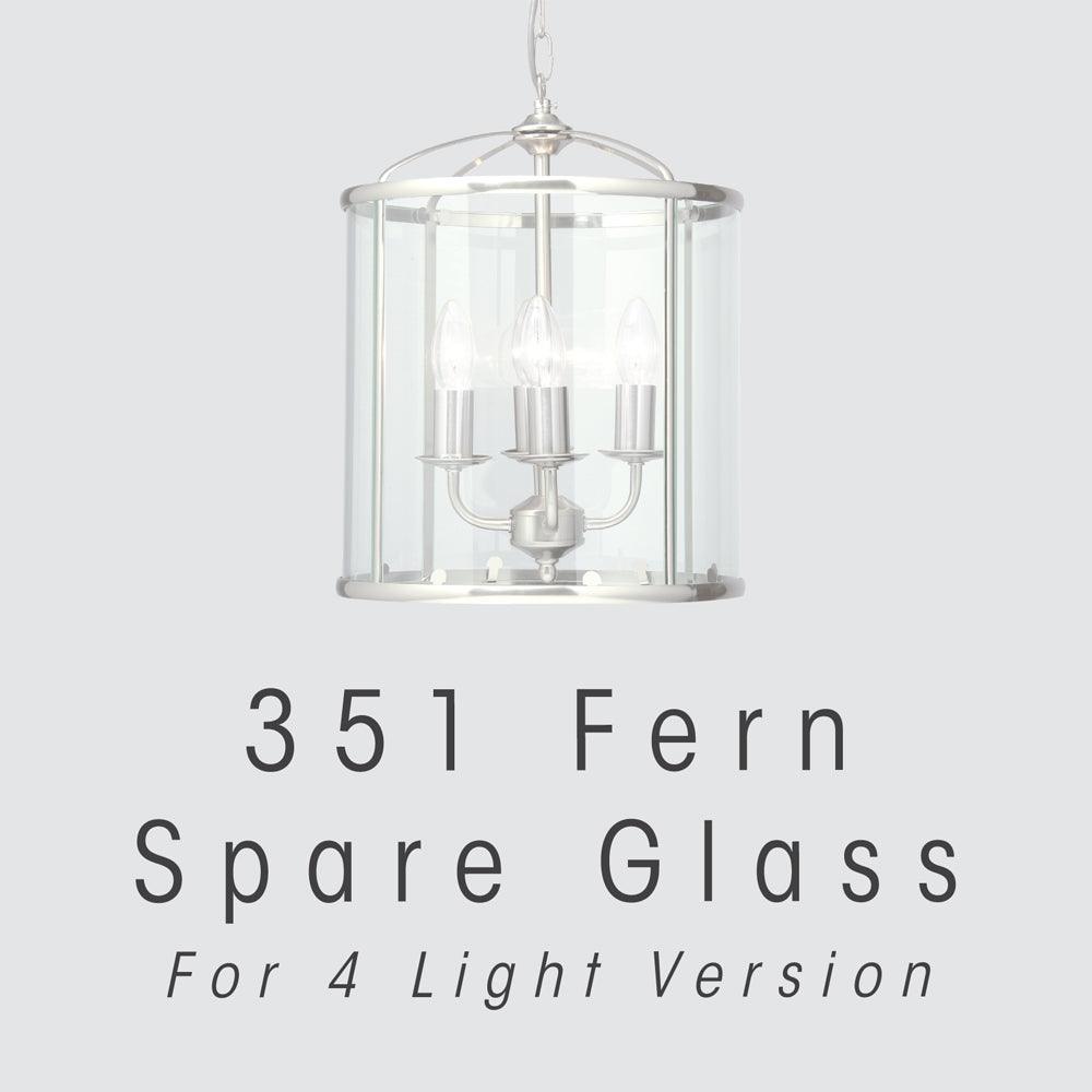 Replacement Glass for Fern 351/4 by Tiffany Lighting Direct Spares — suits living rooms & bedrooms