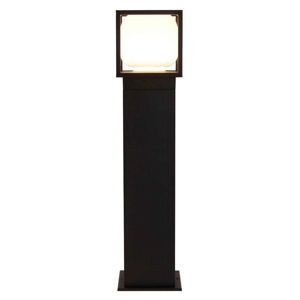 athens outdoor 1 light led black post light 38141 650
