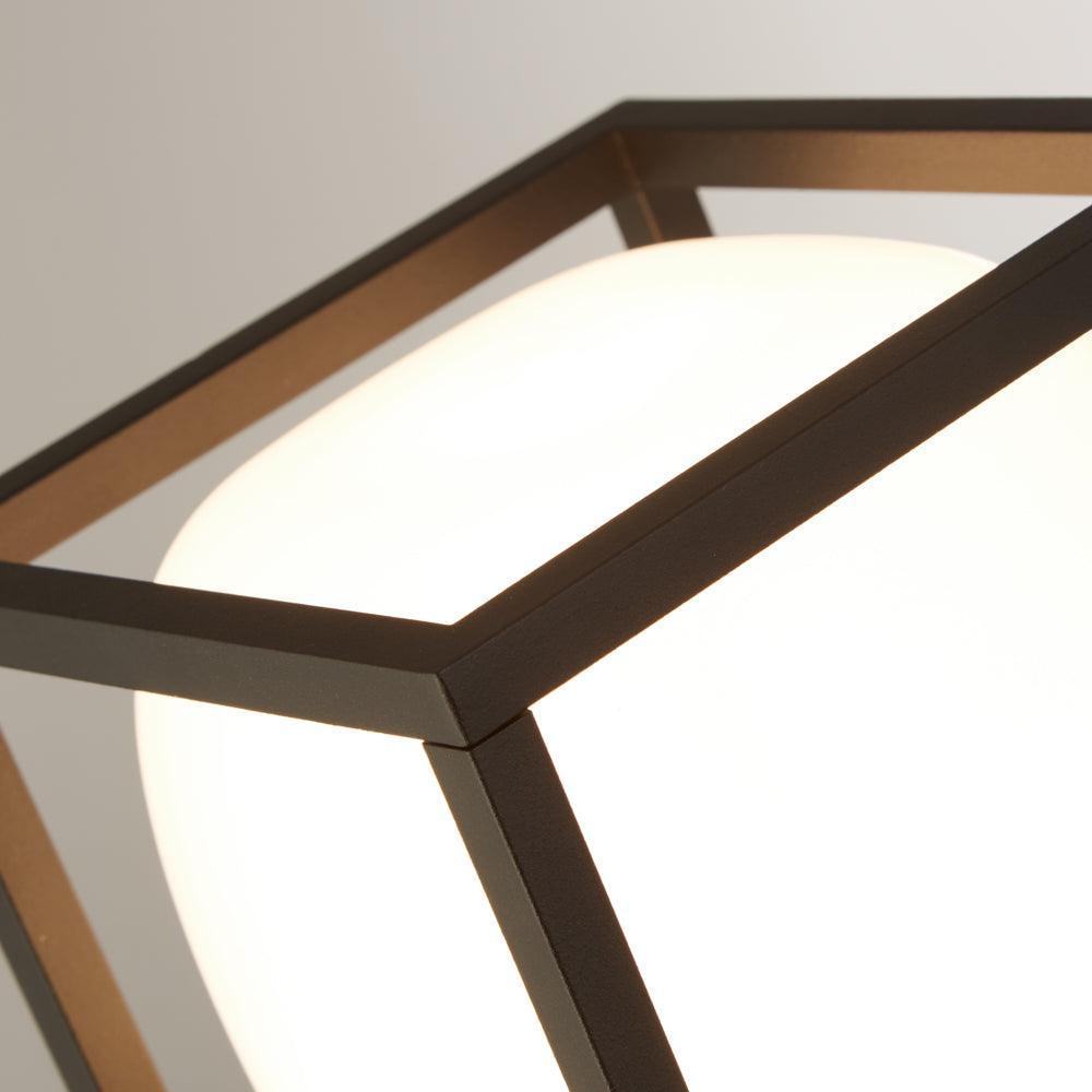 athens outdoor 1 light led black wall ceiling light by searchlighting lighting, living room image