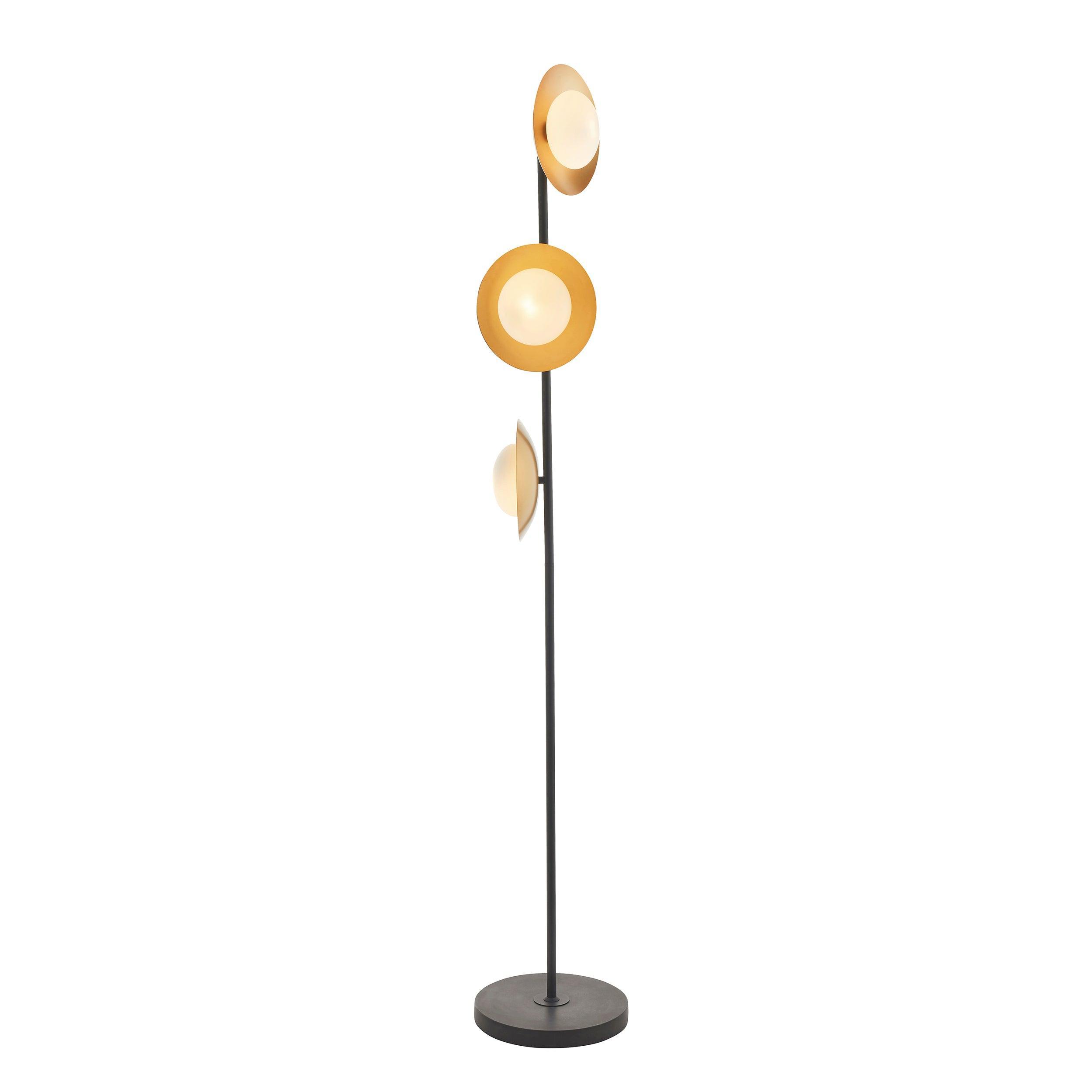 Carlton Modern Gold Floor Lamp