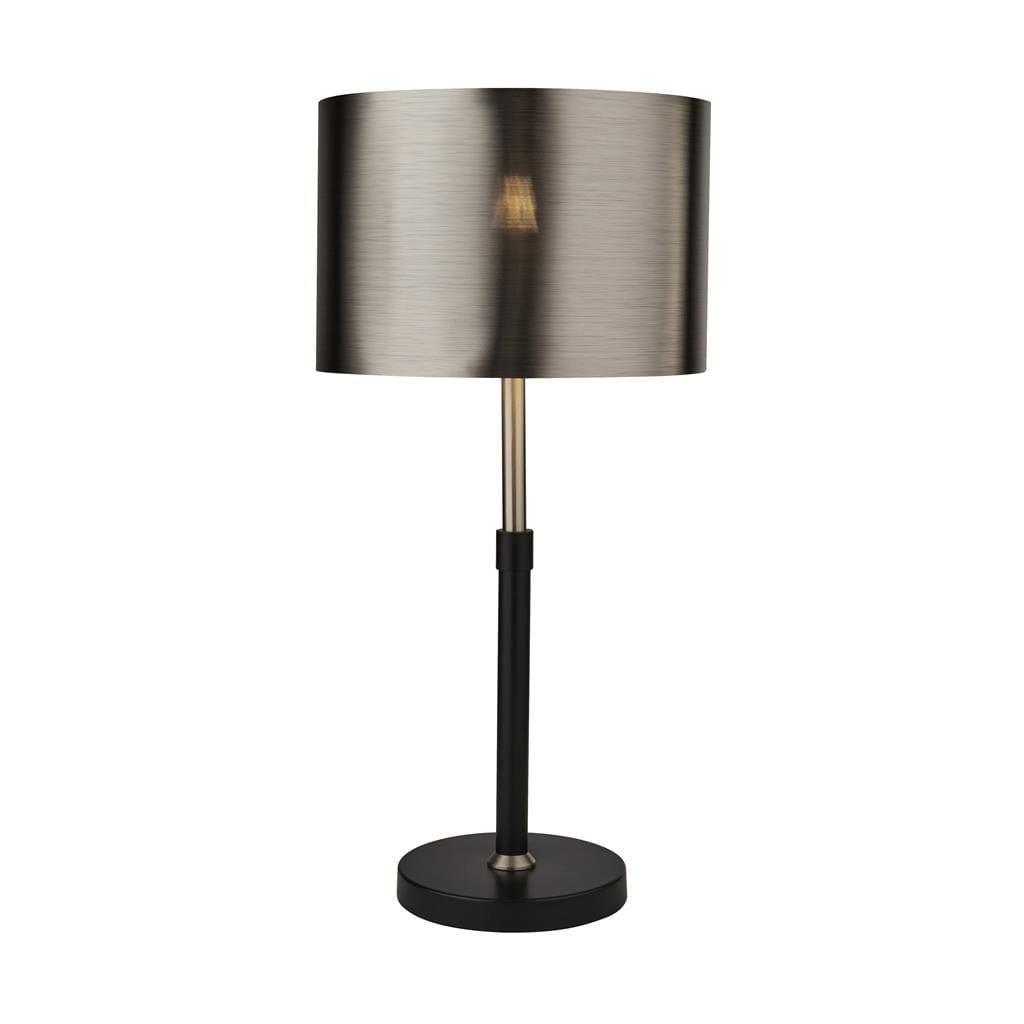 Rachel Black & Chrome Table Lamp - Black Chrome Shade 1