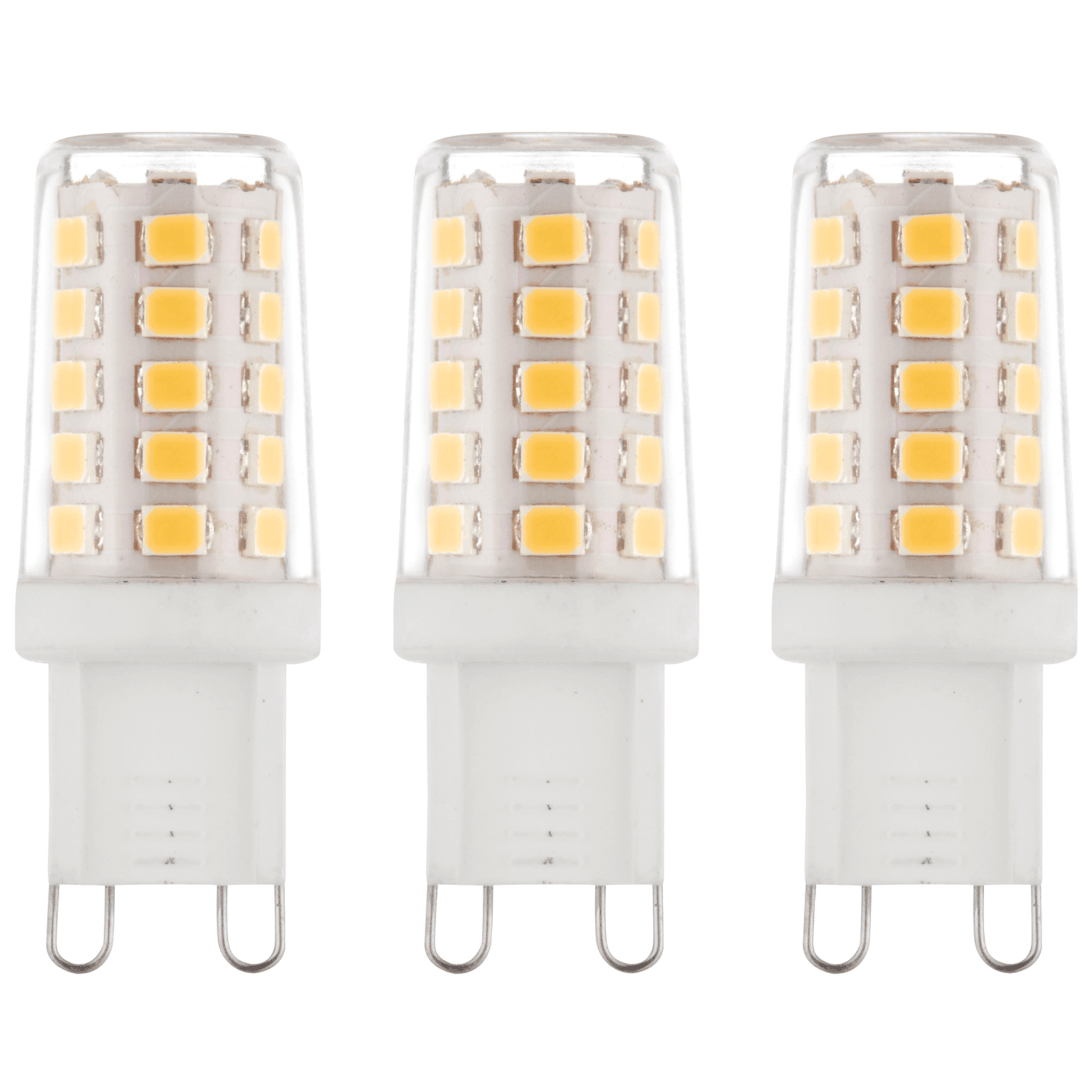 3 x G9 LED 2.3W Warm White Halogen (20W Equivalent)