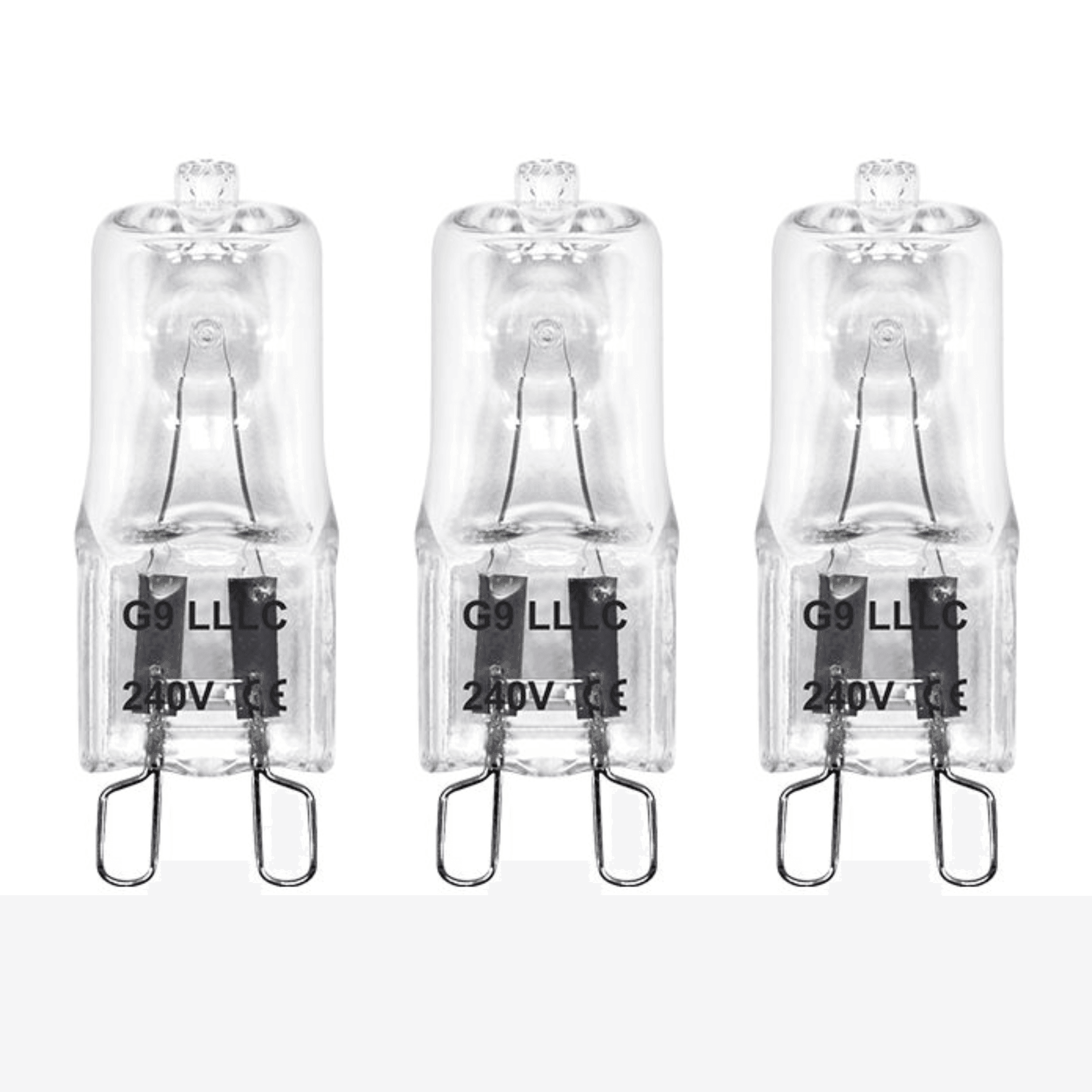 3 x G9 Dimmable 28W Warm White Halogen (40W Equivalent)