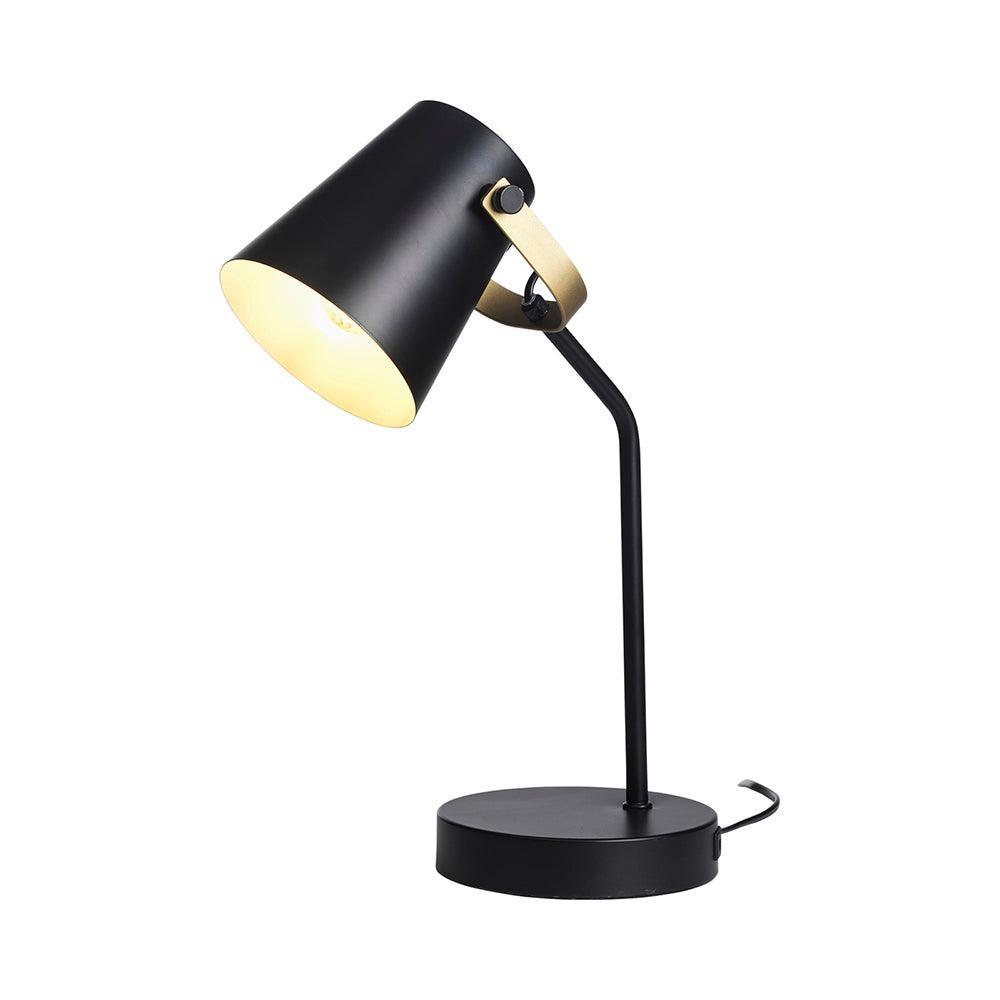 malmo black gold desk light