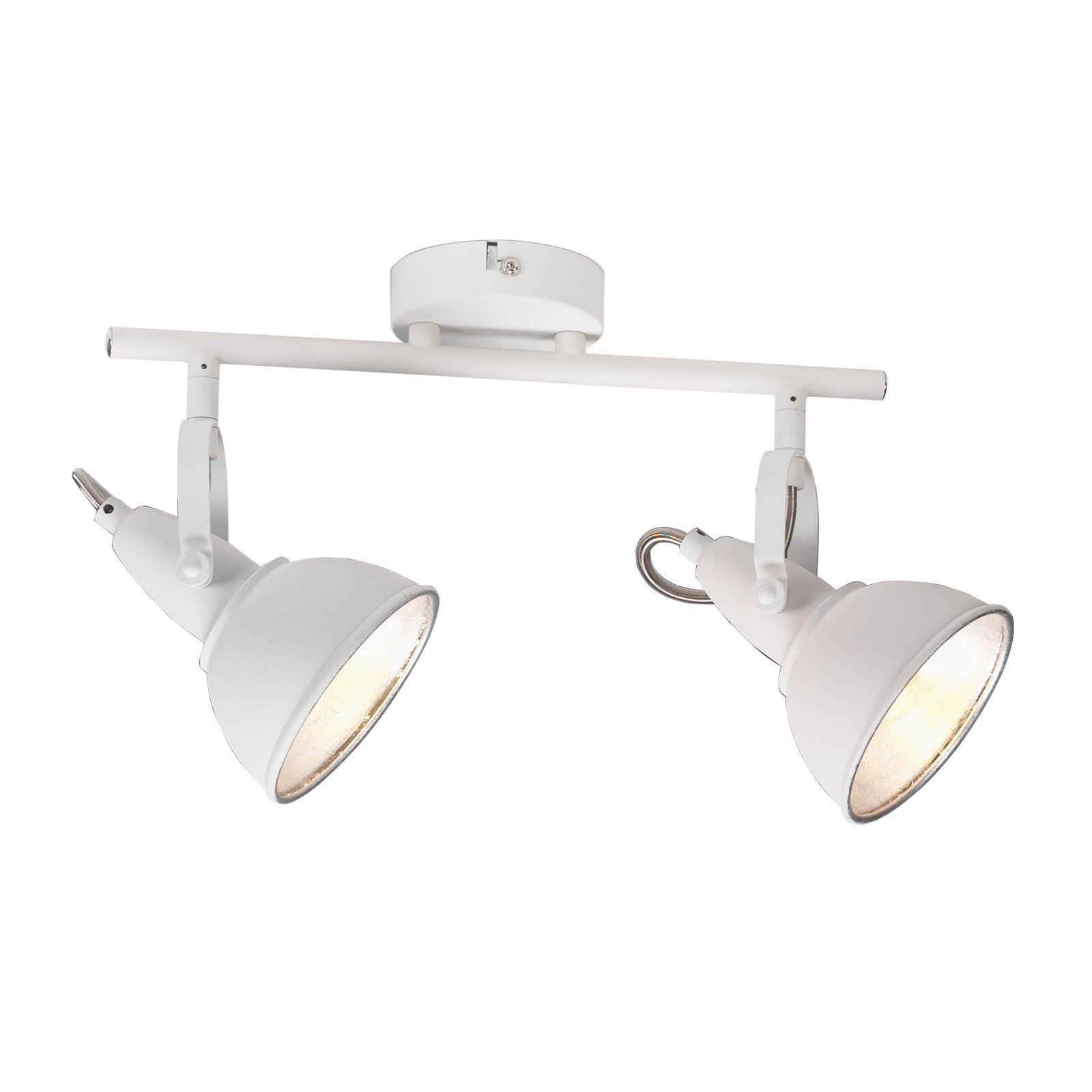 jurva urban white with gold inner double bar spot light