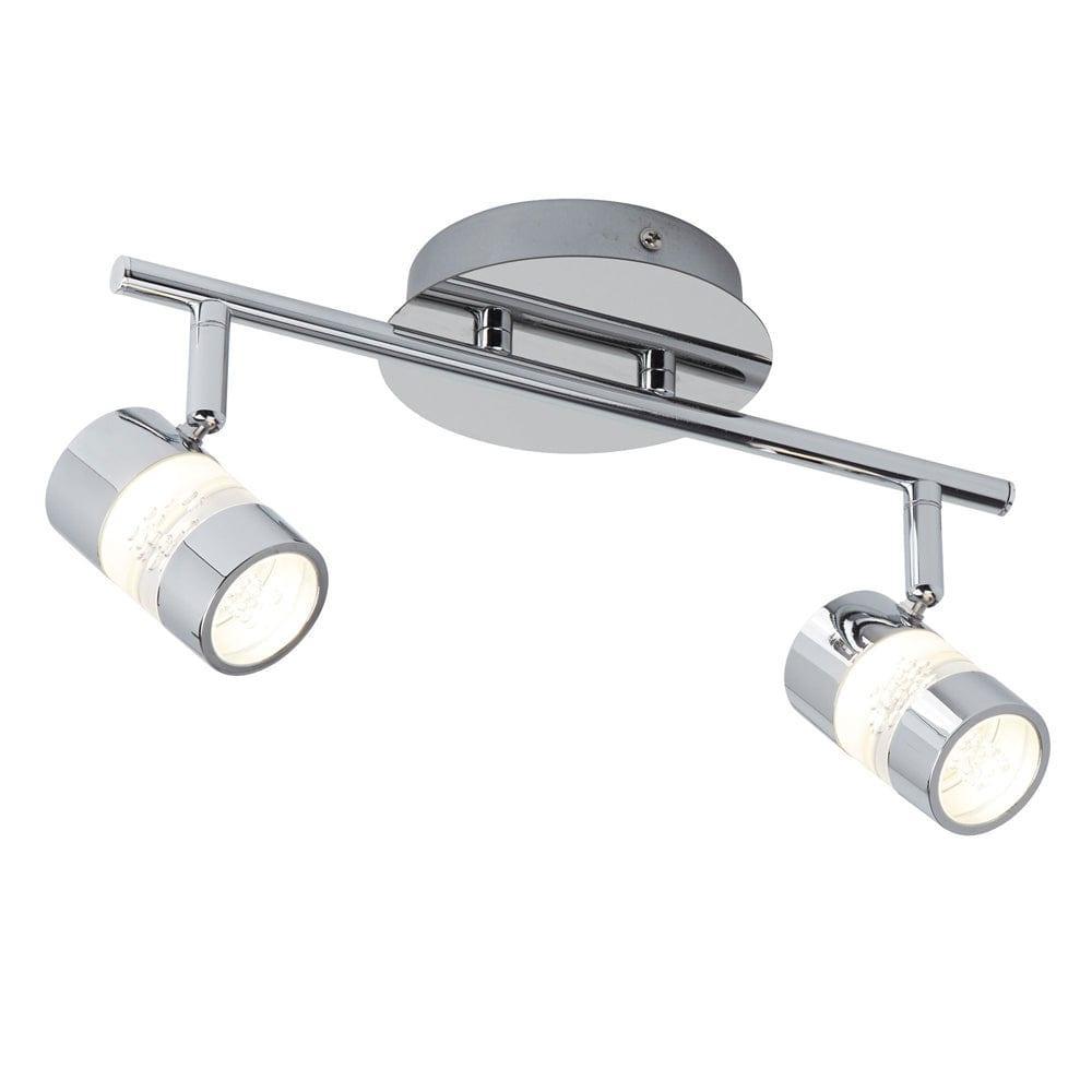 bubbles led 2 light chrome spotlight bar 4412cc