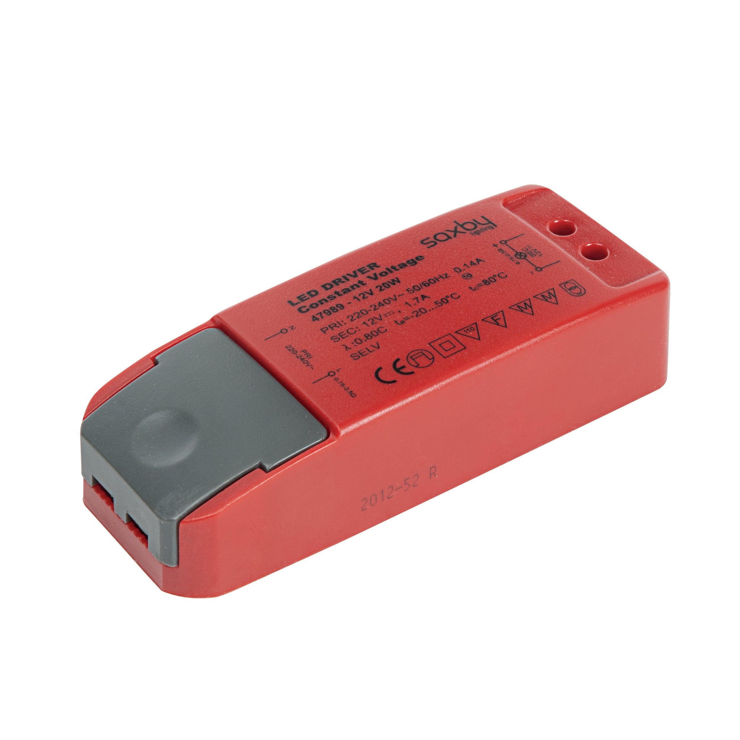 led driver constant voltage 12v 20wby saxby lighting
