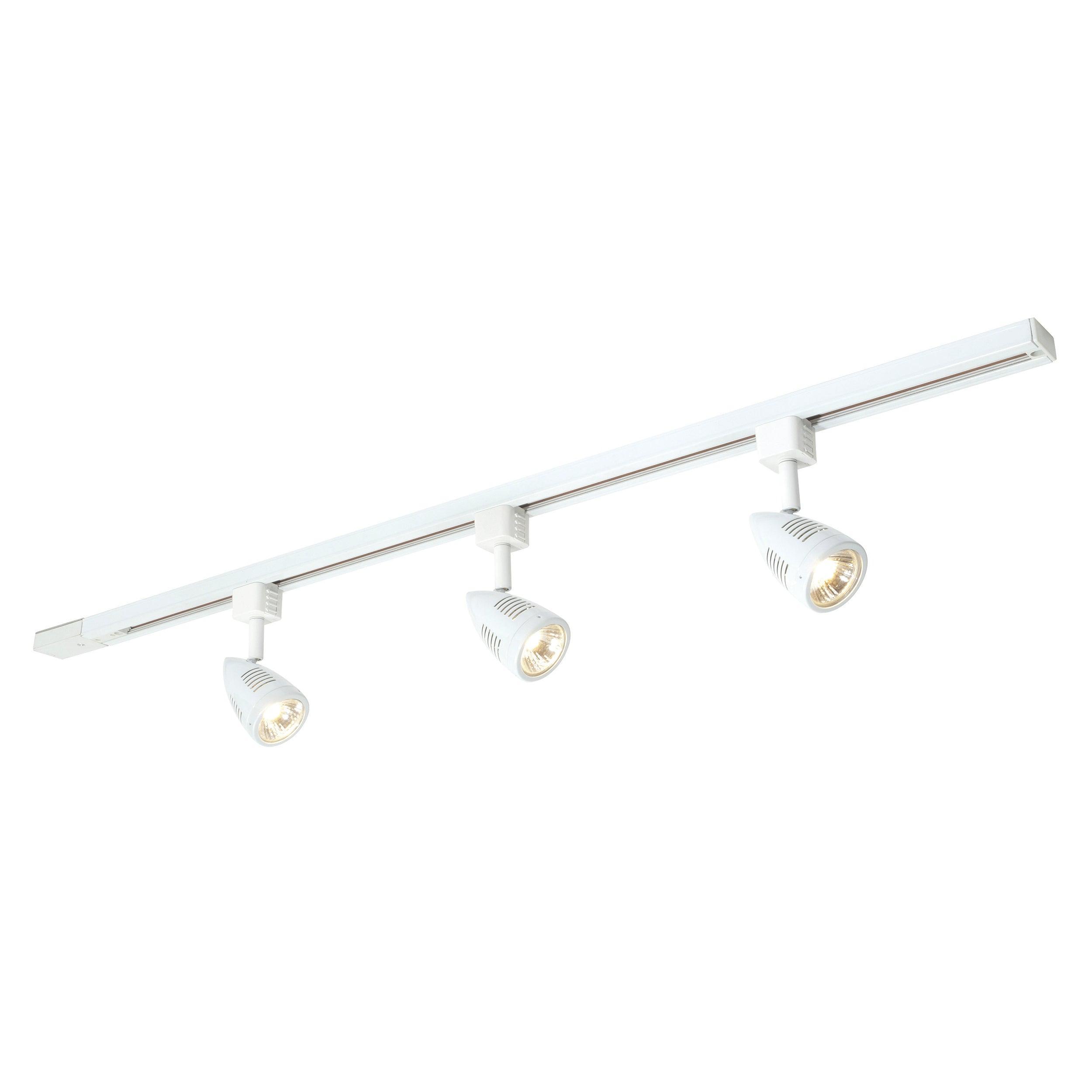 bullett white track lighting kit 50wby saxby lighting
