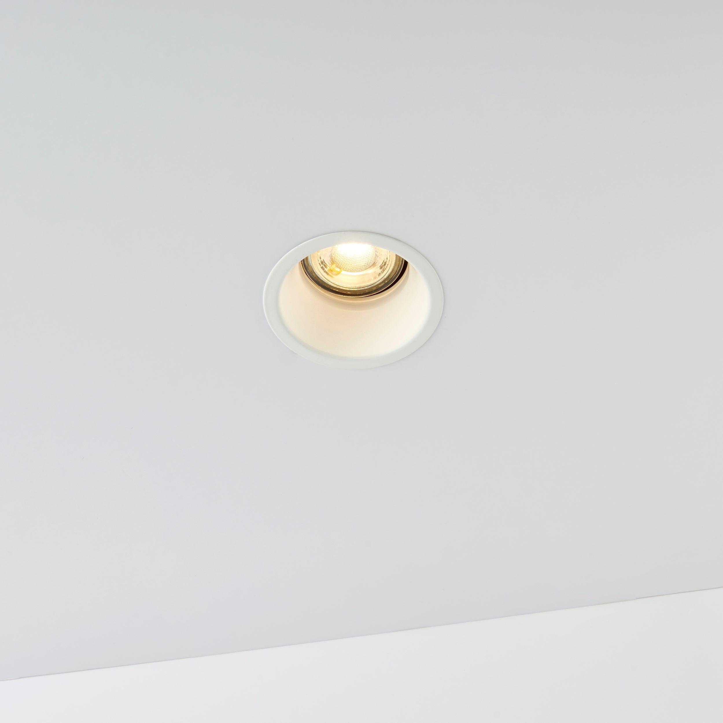 peake 50w recessed dimmable ceiling light by saxby lighting, close up image 98