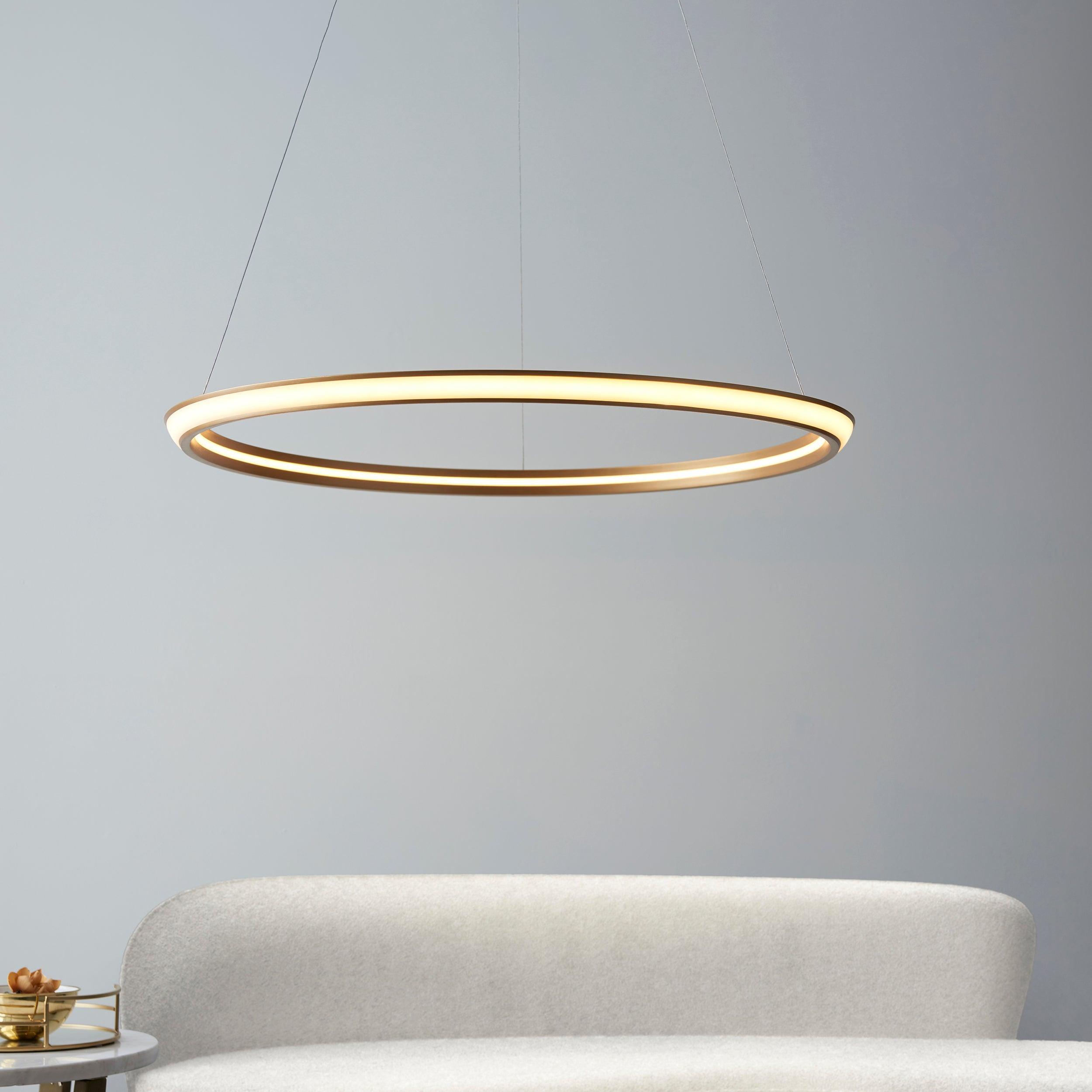 Spiral Large Gold Modern LED Ceiling Pendant Light-Ceiling Pendant Lights-Living Lights-3-Tiffany Lighting Direct