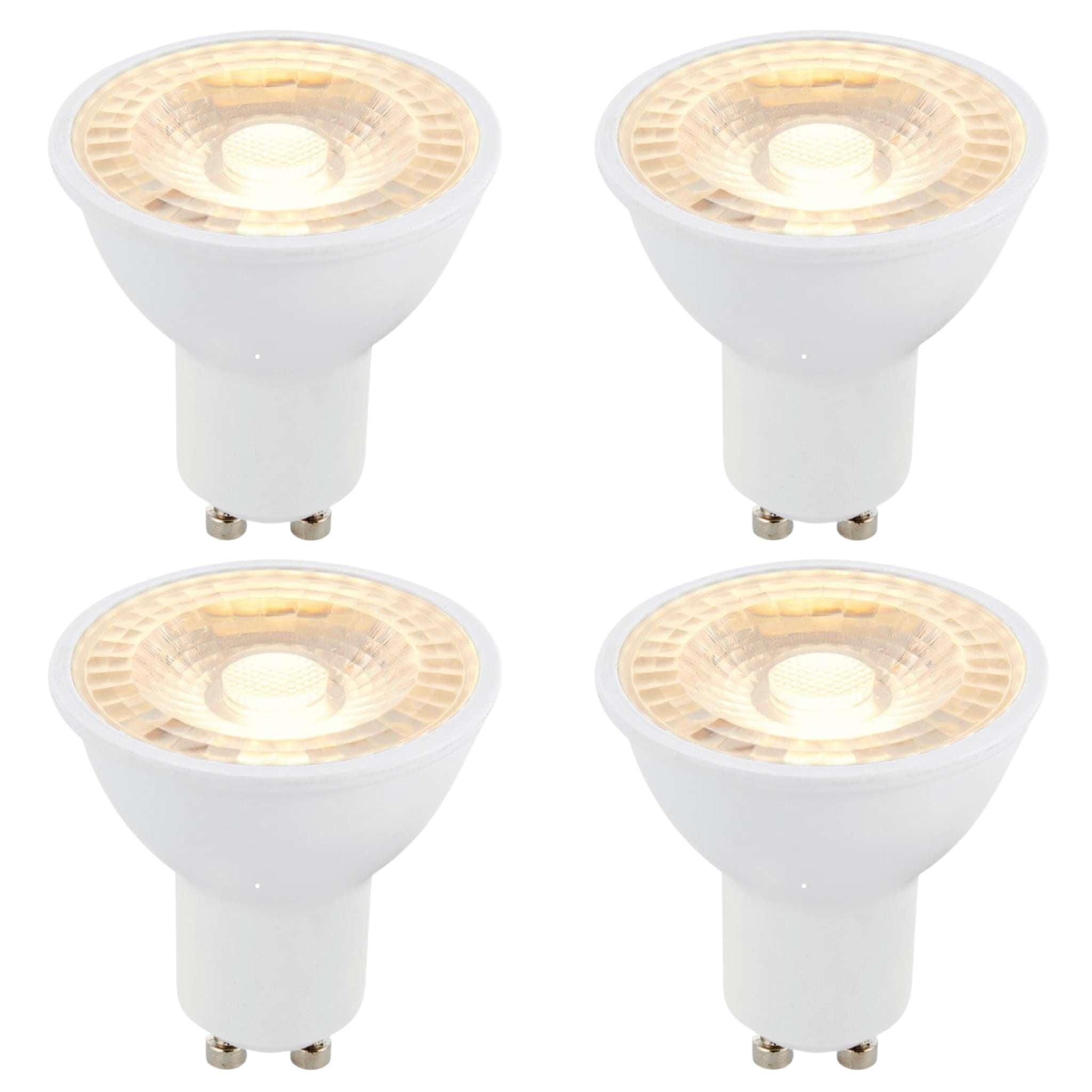 4 X GU10 LED 6W 38 Degree Warm White Bulb