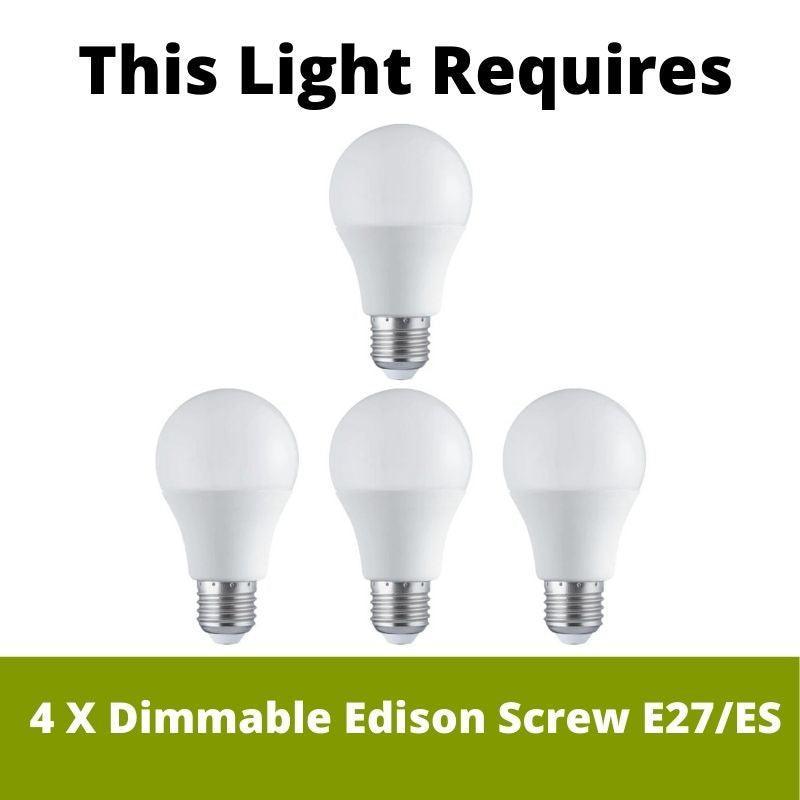 Hinkley Congress 4 Light Chrome Chandelier Ceiling Light-Elstead Lighting-2-Tiffany Lighting Direct