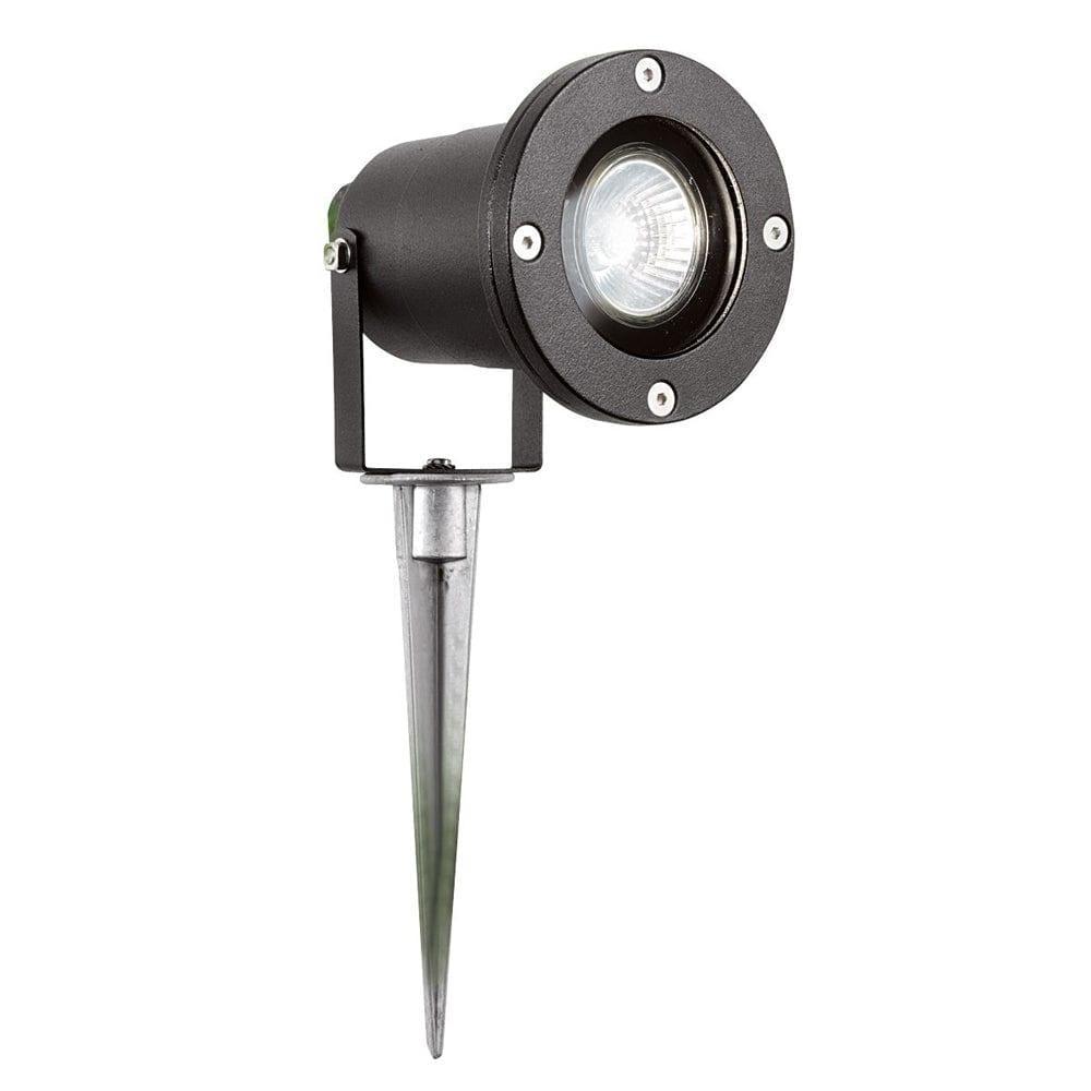 spikey black outdoor directional spike light 5001bk led