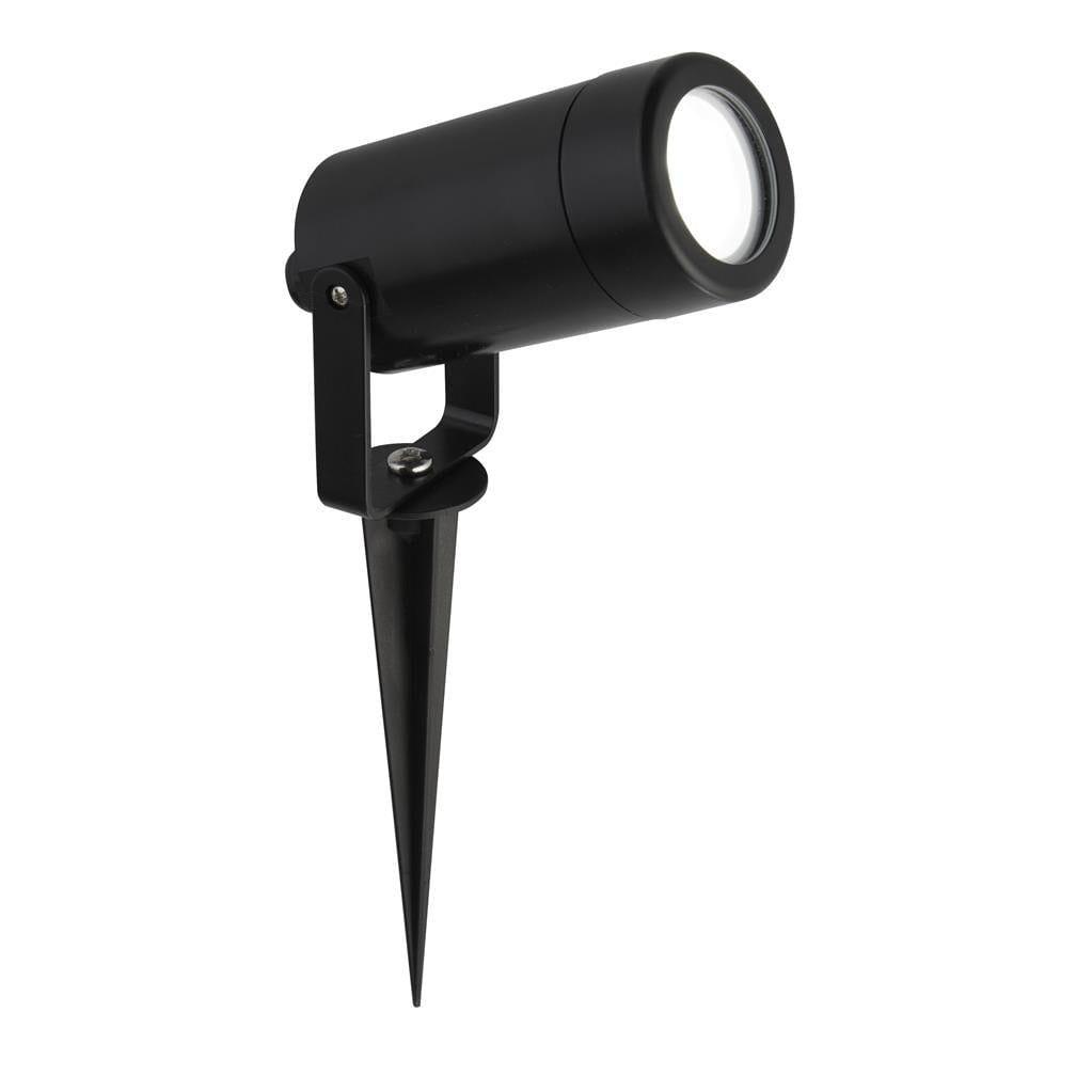 spikey outdoor black garden spike light 5010bk