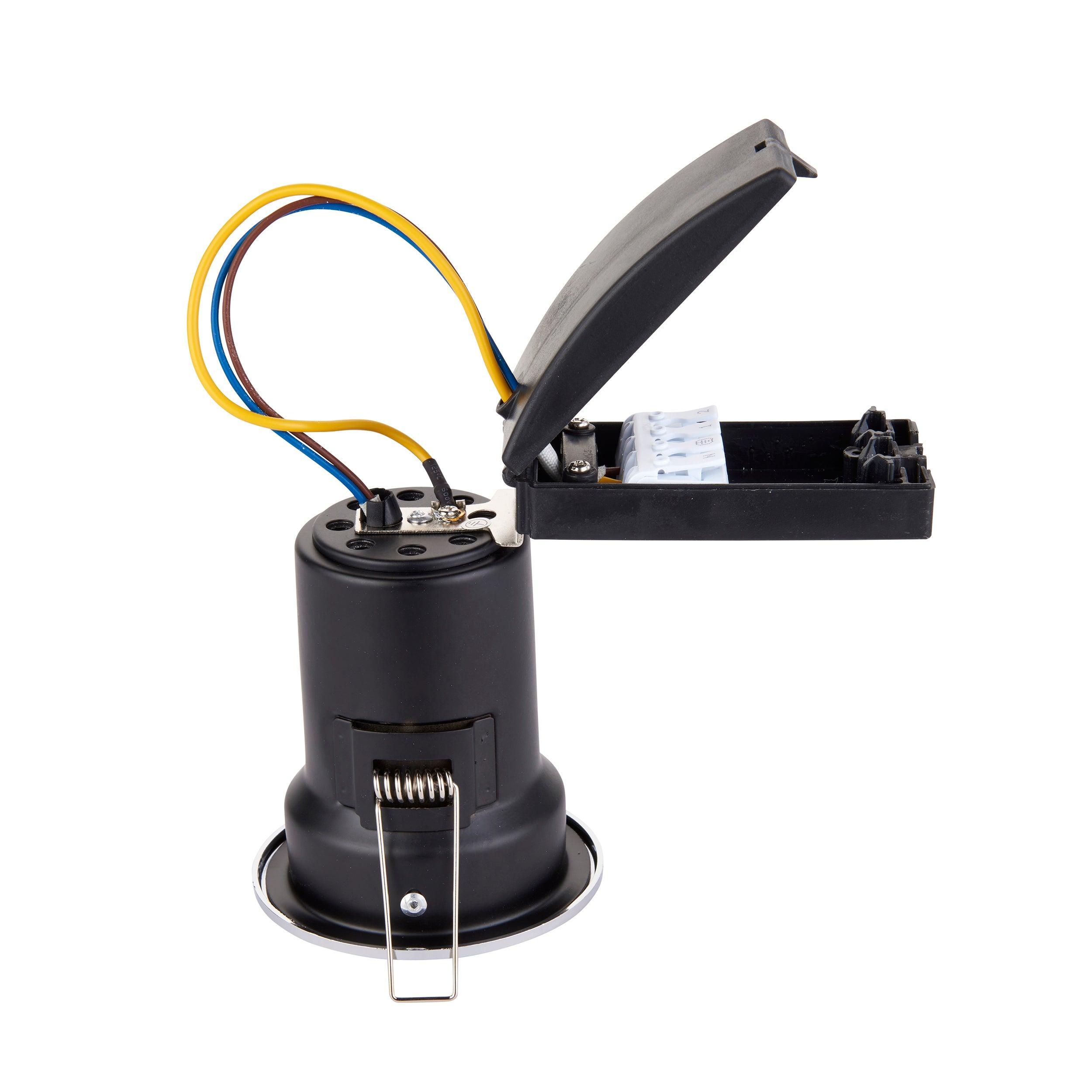 shieldplus tilt chrome recessed light 50w by saxby lighting, close up image 168