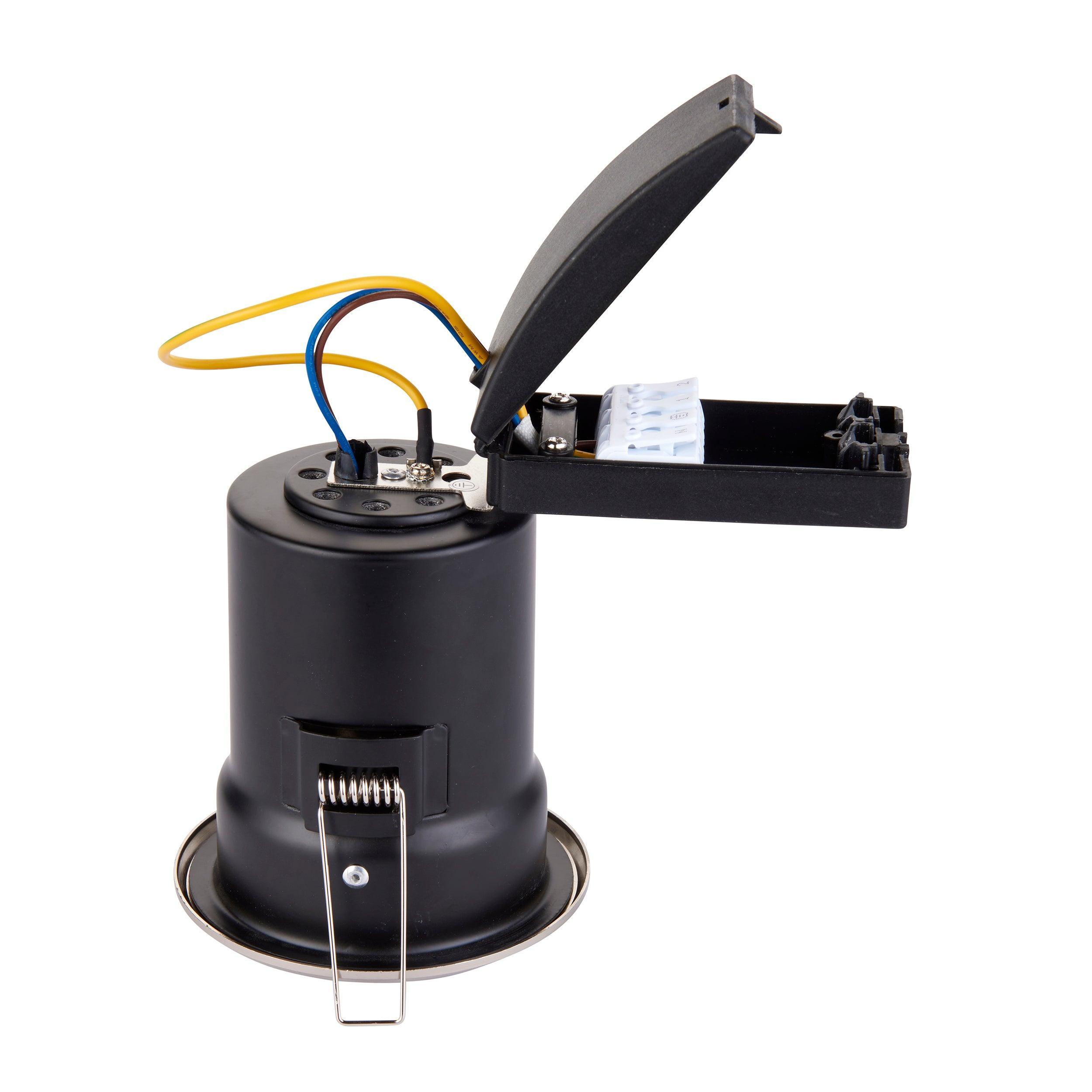 shieldplus nickel recessed light tilt 50w by saxby lighting, close up image 135