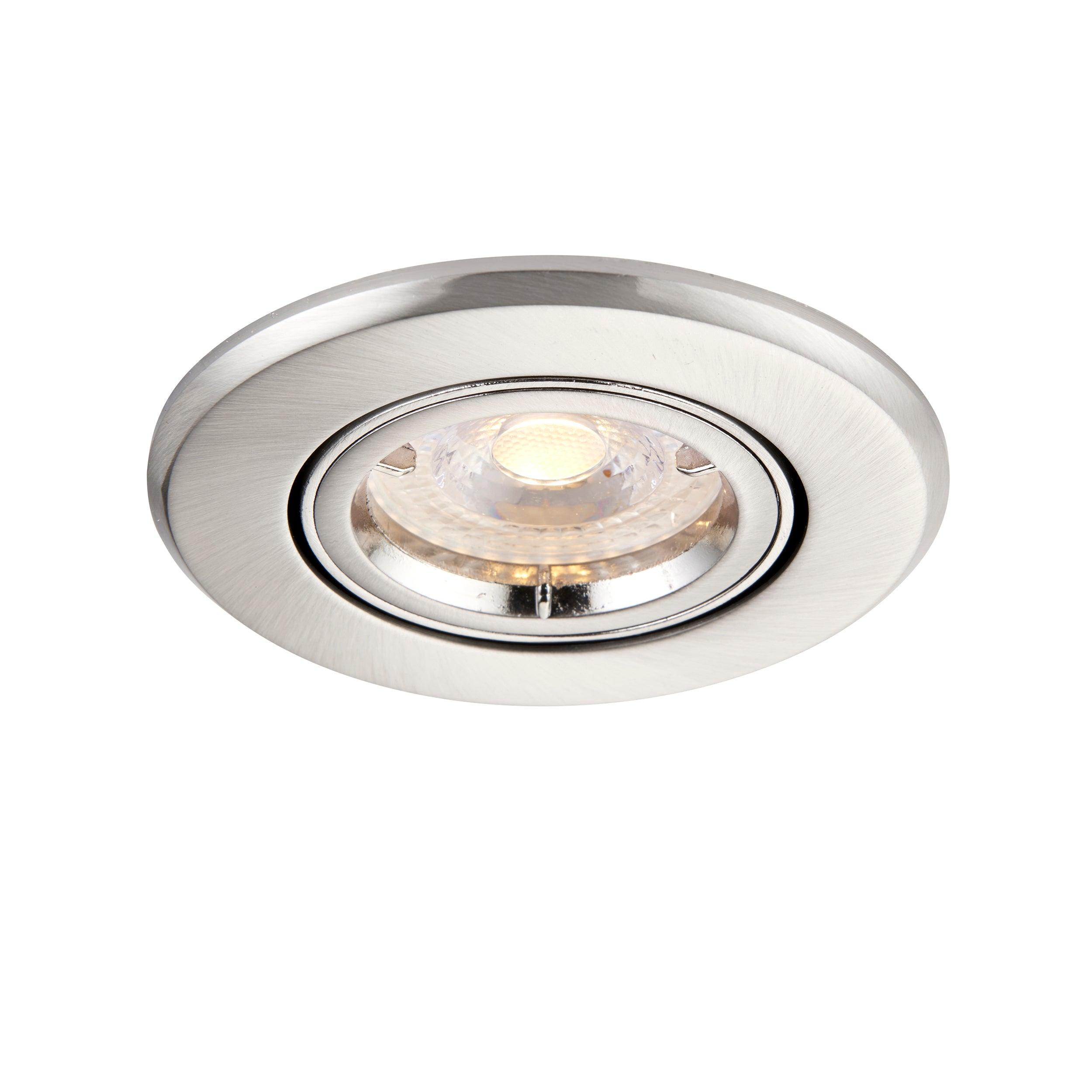 shieldplus nickel recessed light tilt 50w saxby lighting, close up LED Lamp Image 51
