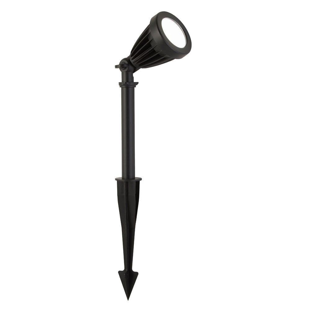 spikey black outdoor spike garden light 51621bk