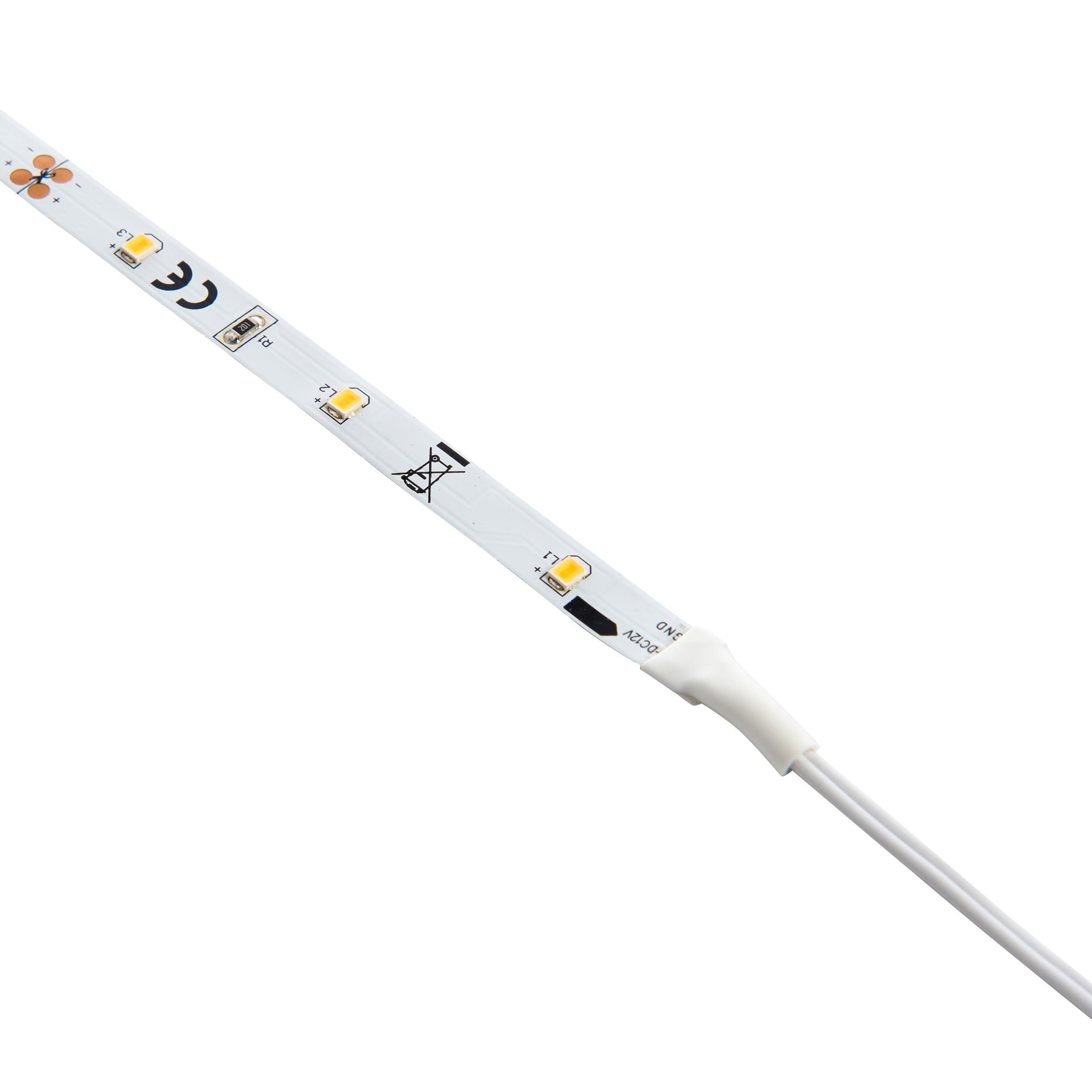 flexline 12v 5m daylight white led strip light kit 12w by saxby lighting, close up image 393