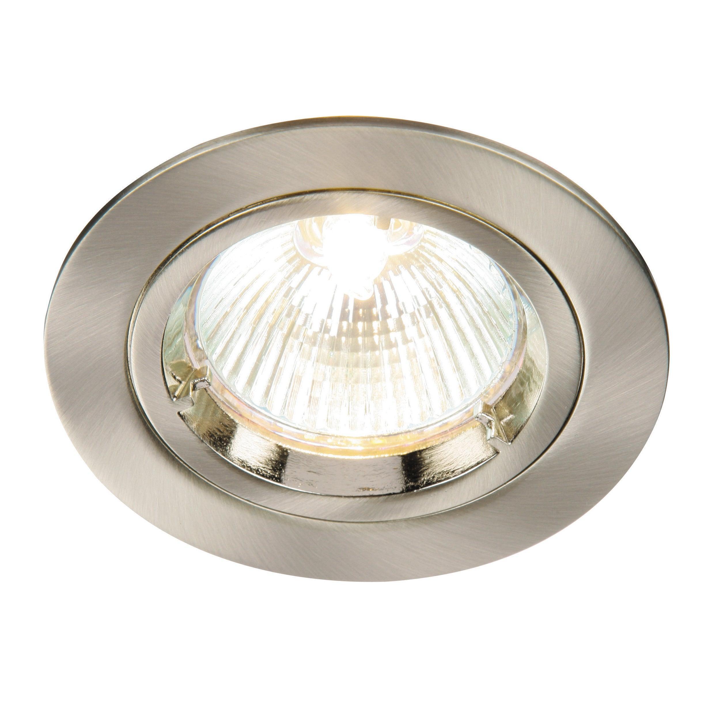 cast fixed satin nickel recessed downlightby saxby lighting