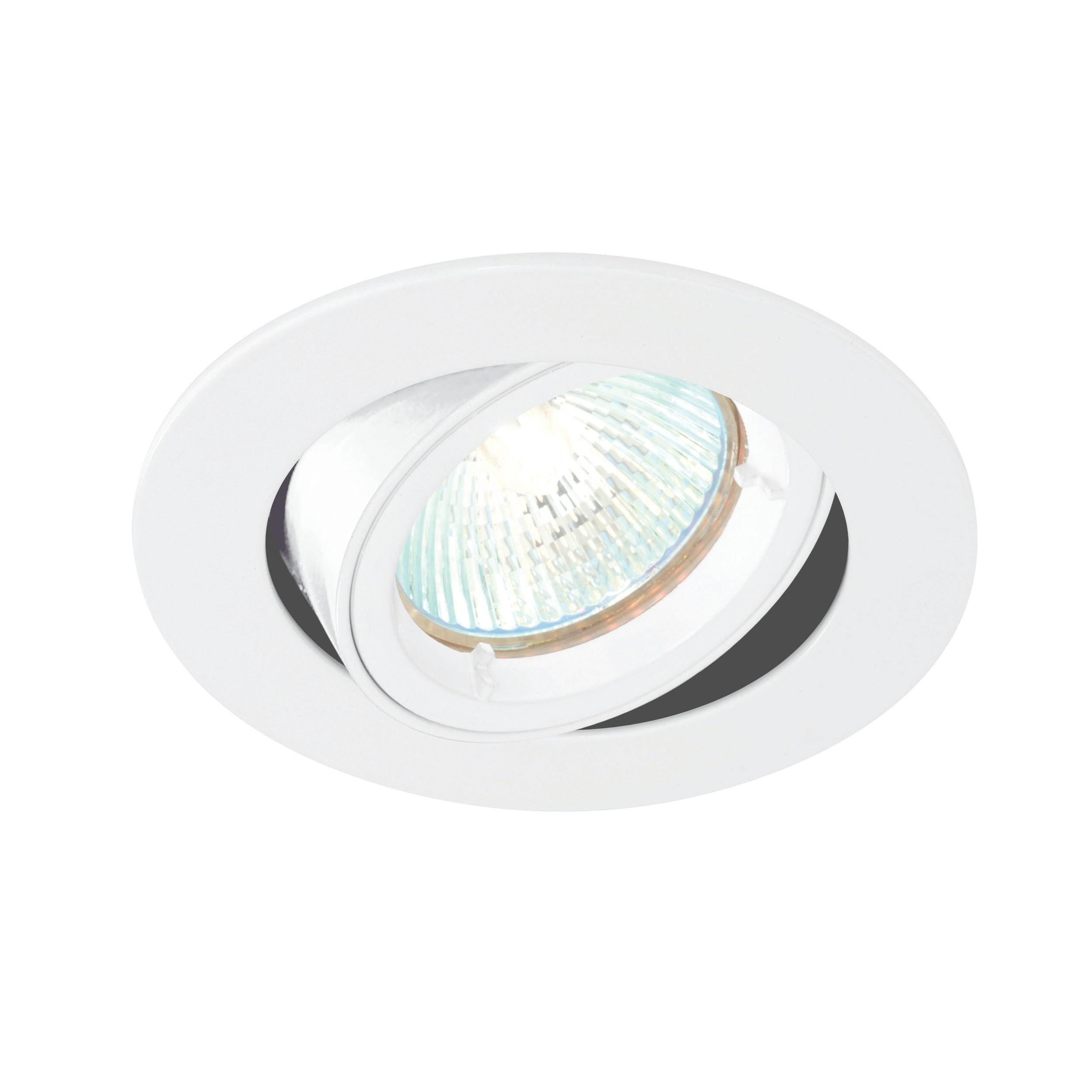 cast white tilt recessed downlightby saxby lighting